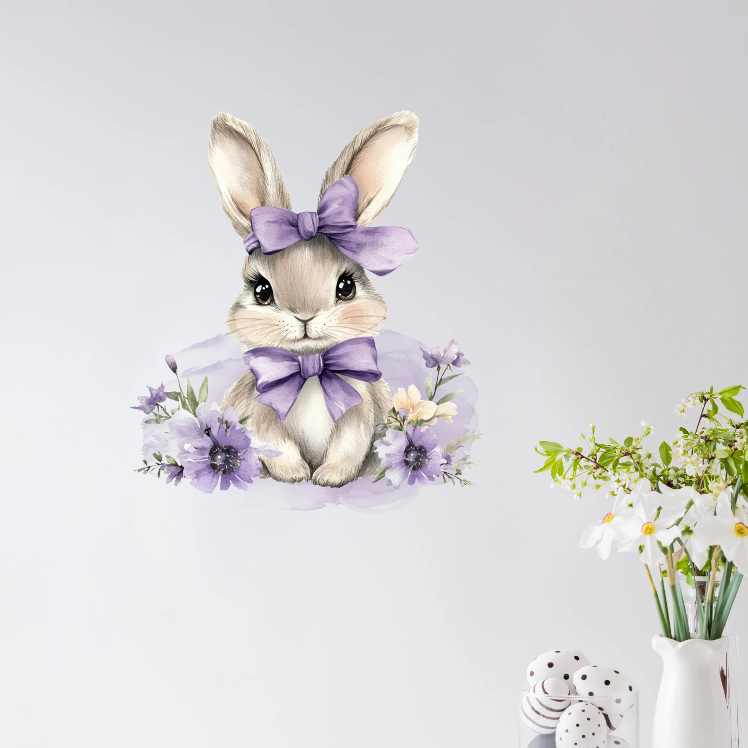 Wandtattoo Ostern mit Hase - Image 3