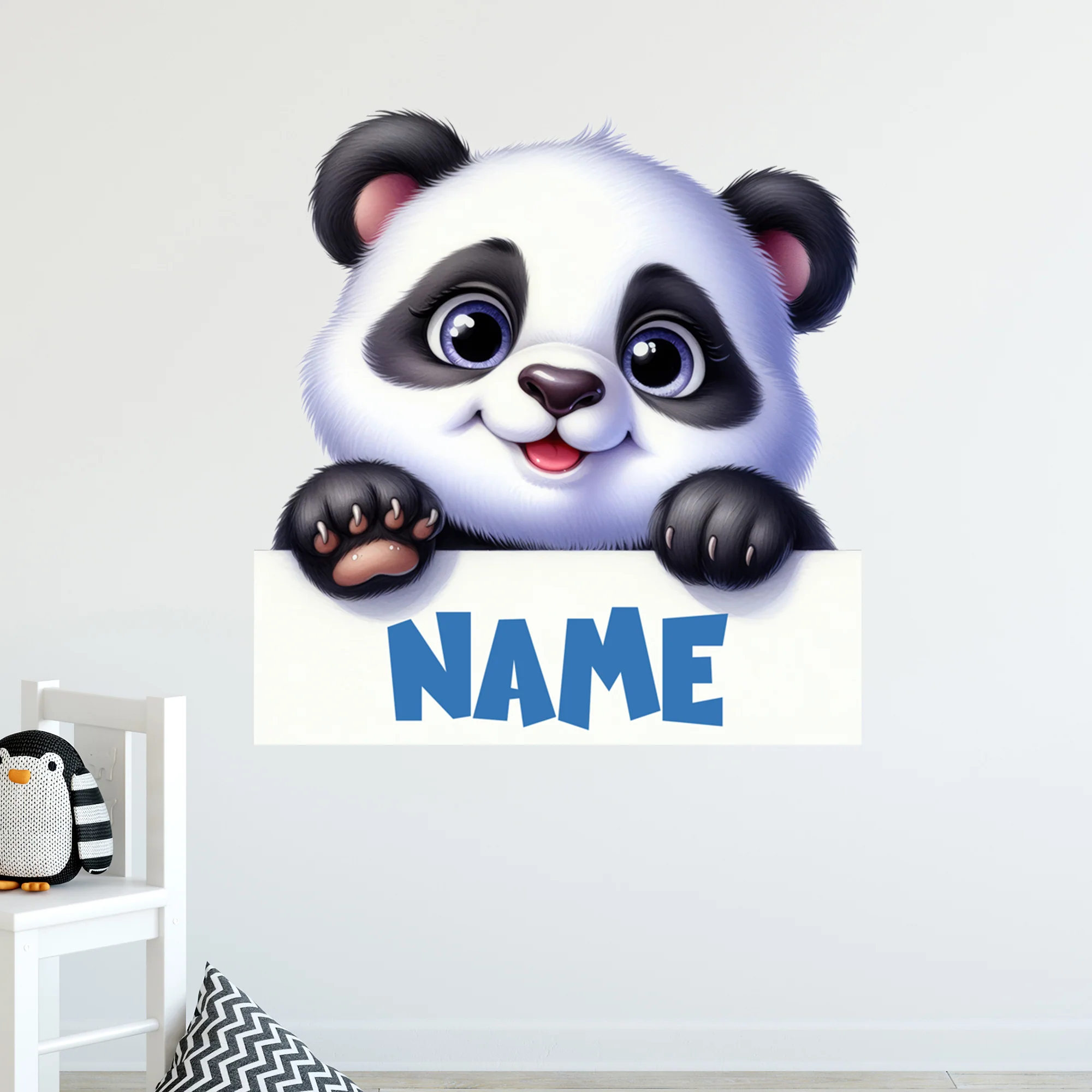 Wandtattoo Panda mit Name - Image 4