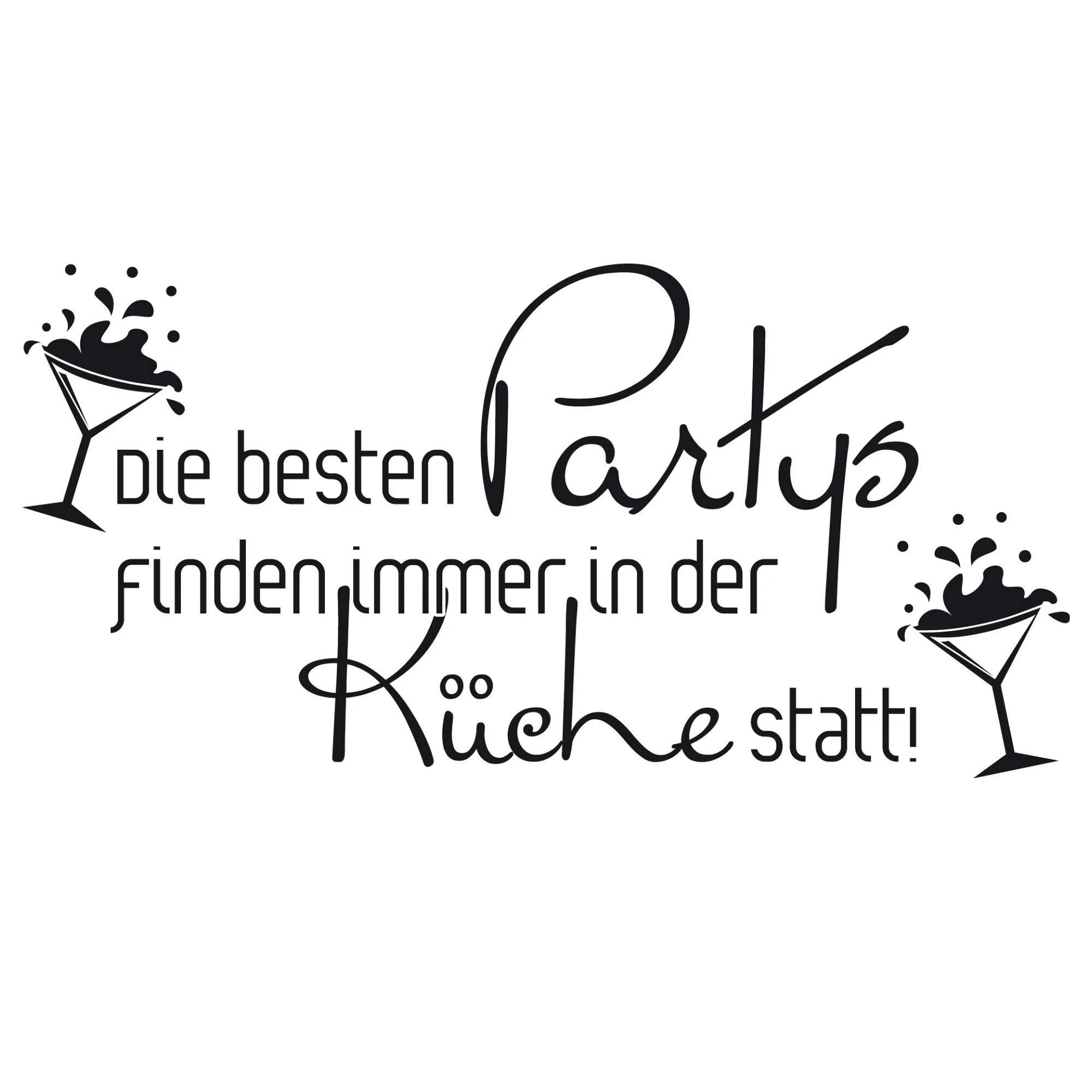 Wandtattoo Party Küche - Image 2