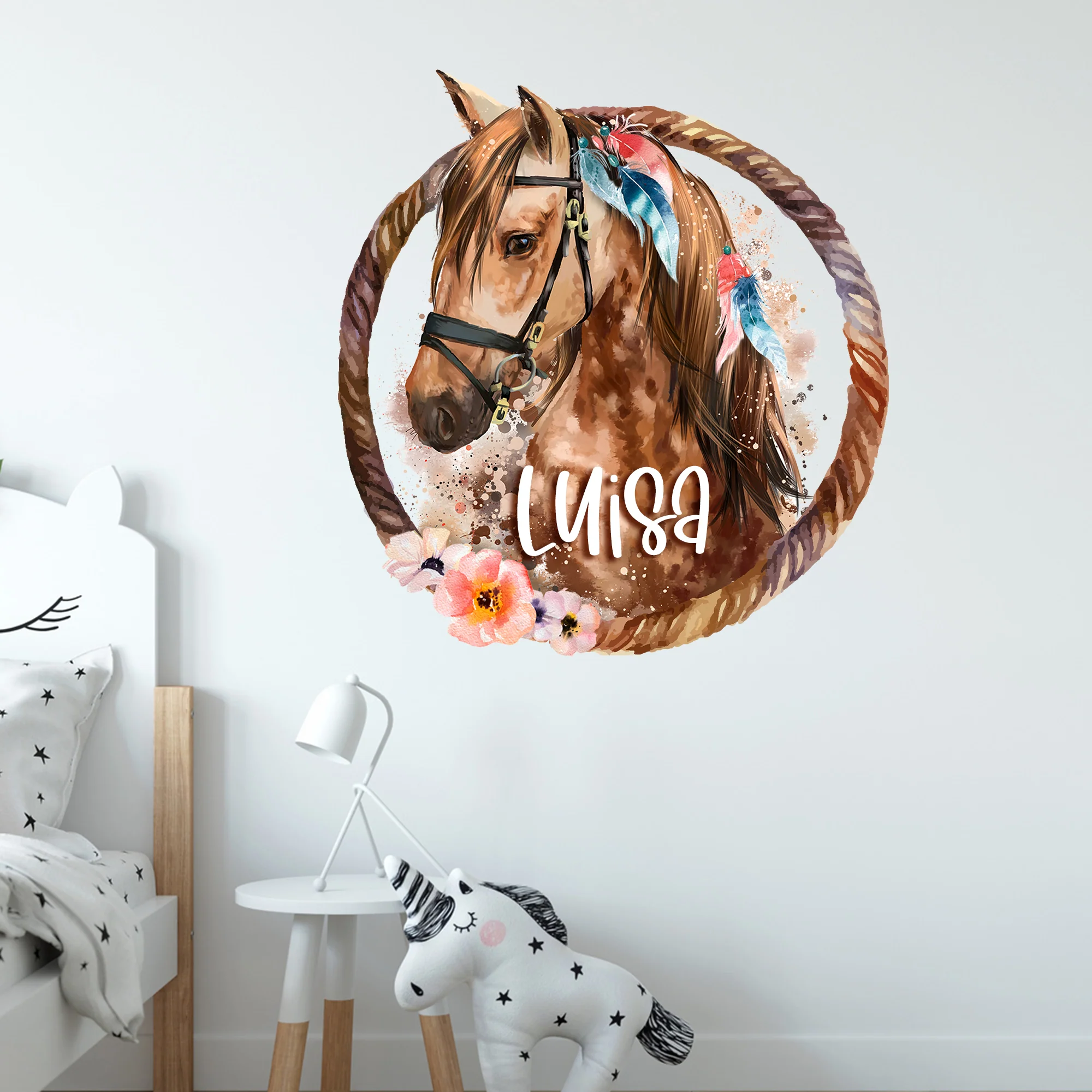 Wandtattoo Pferd mit Wunschnamen - Image 3