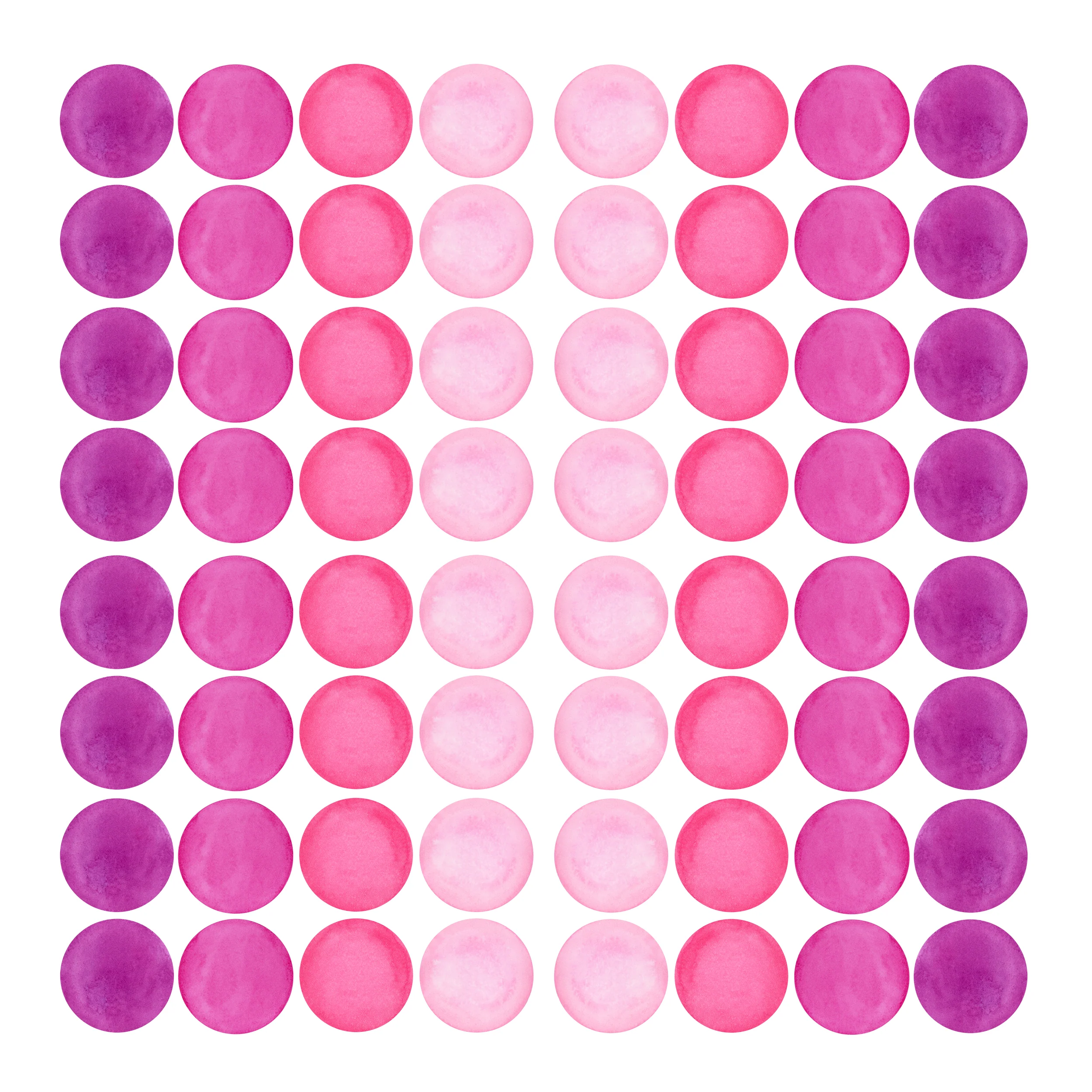 Wandtattoo Punkte Pink - Rosa - Image 2