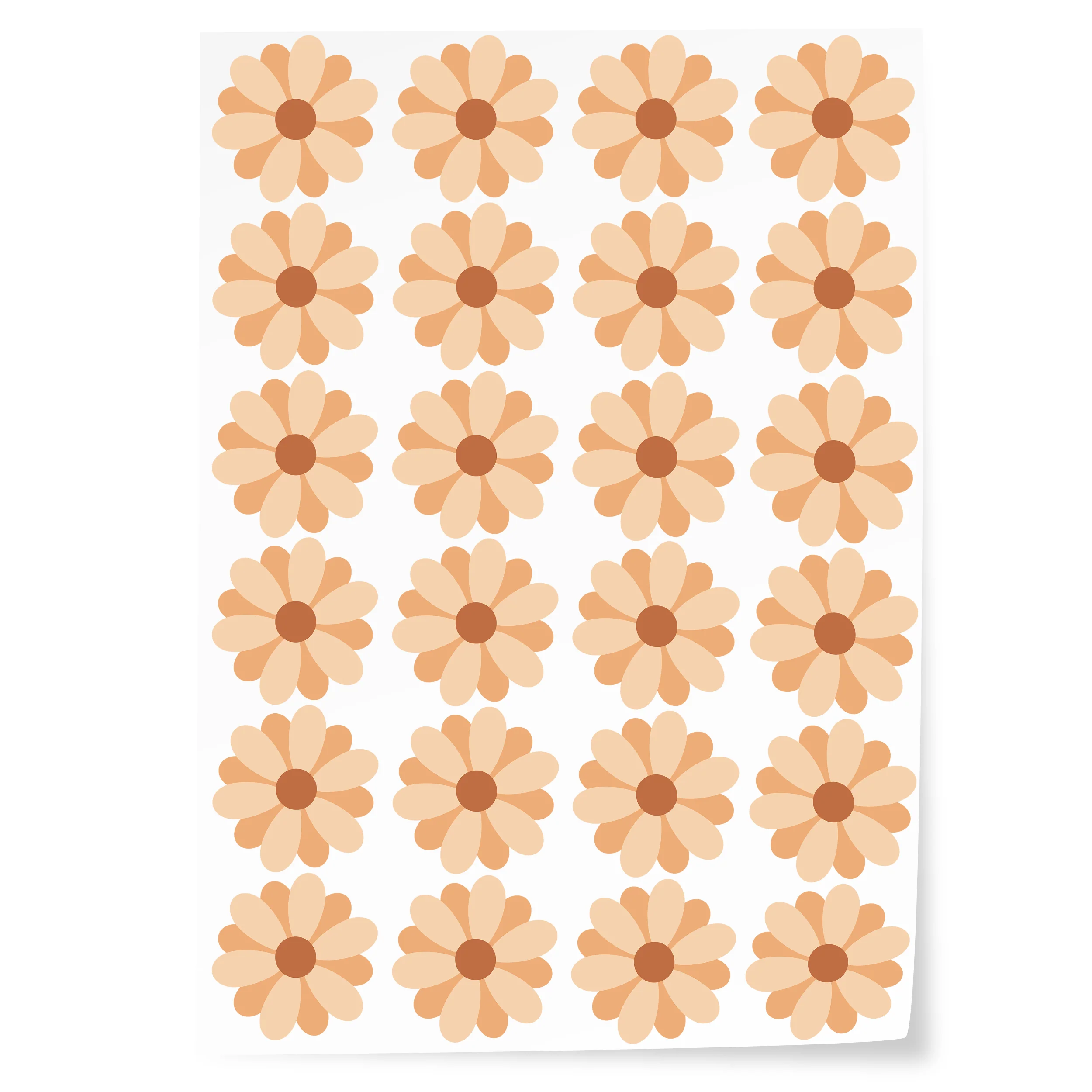 Wandtattoo Retro Blumen - Image 3