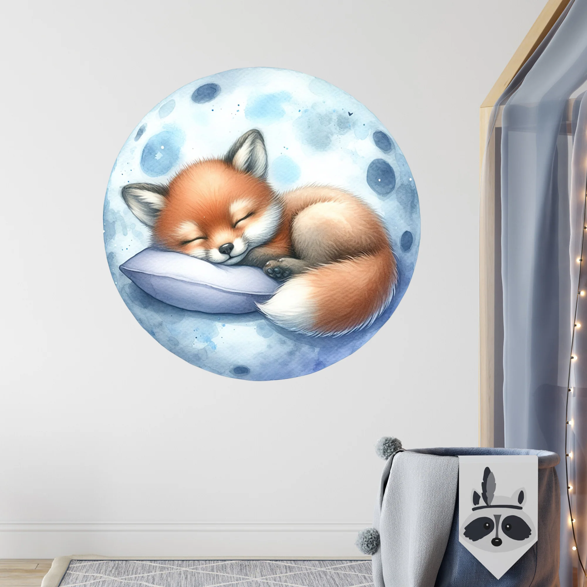 Wandtattoo schlafender Fuchs - Image 3