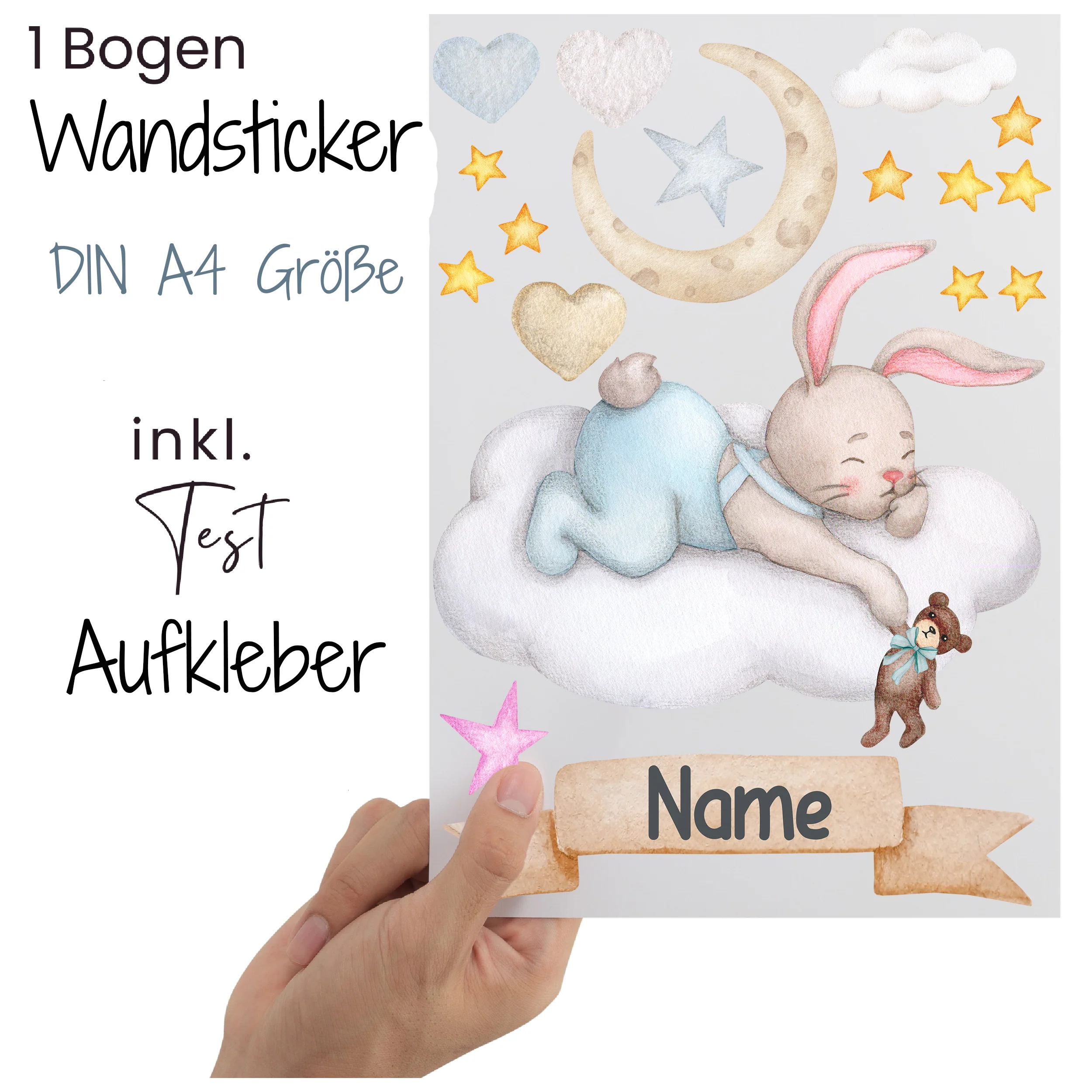 Wandtattoo Schlafender Hase - Image 2