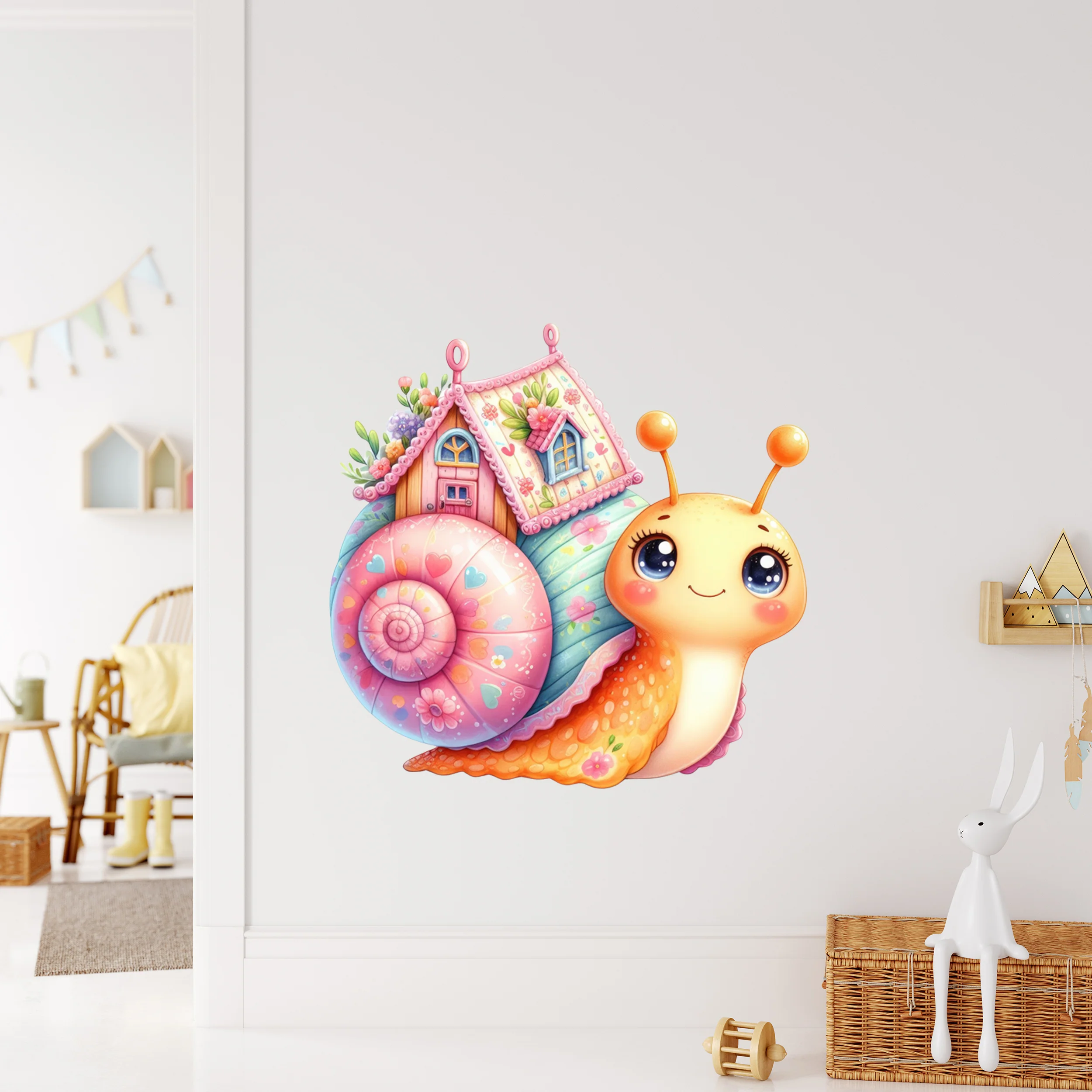 Wandtattoo Schnecke mit Haus - Image 3