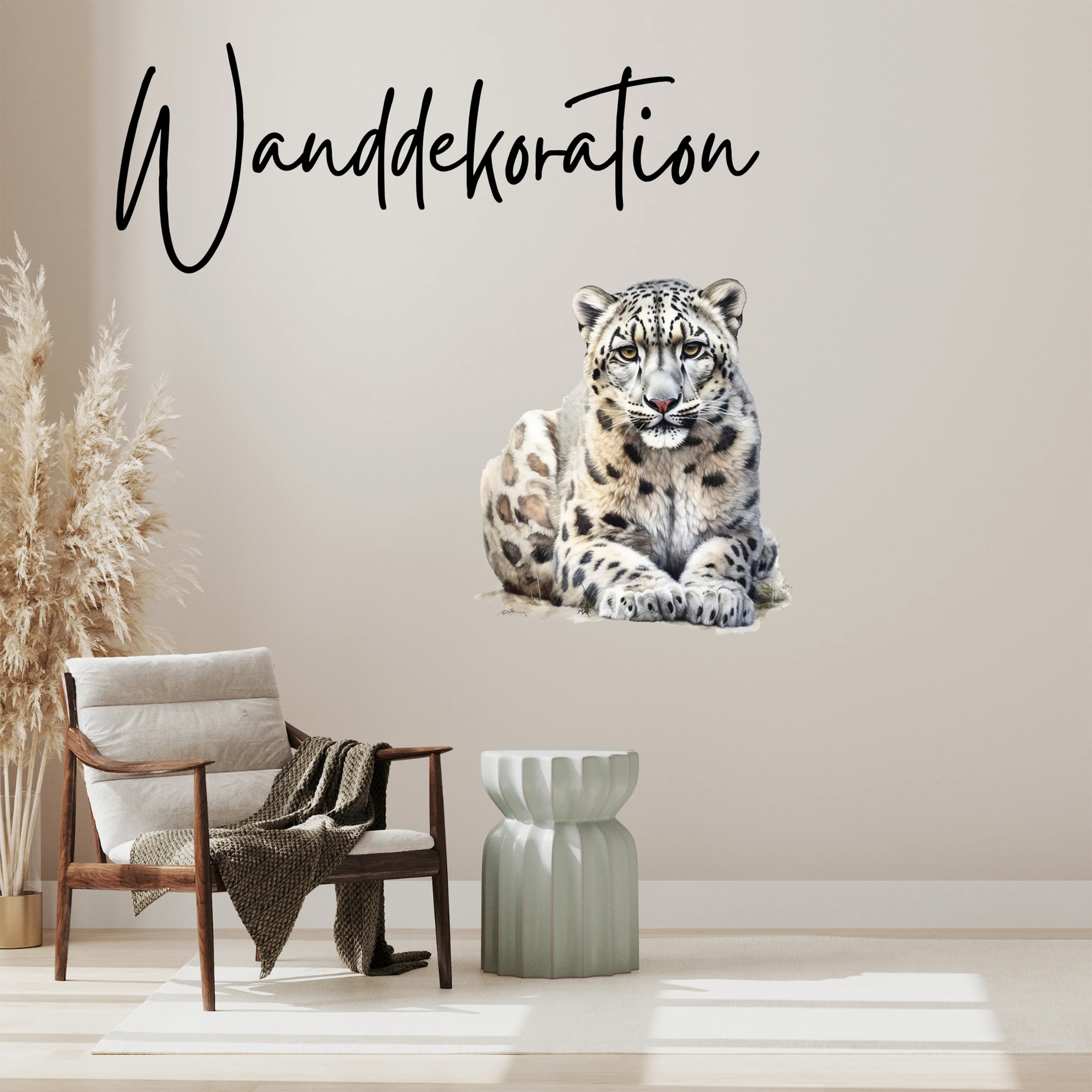 Wandtattoo Schneeleopard - Image 2