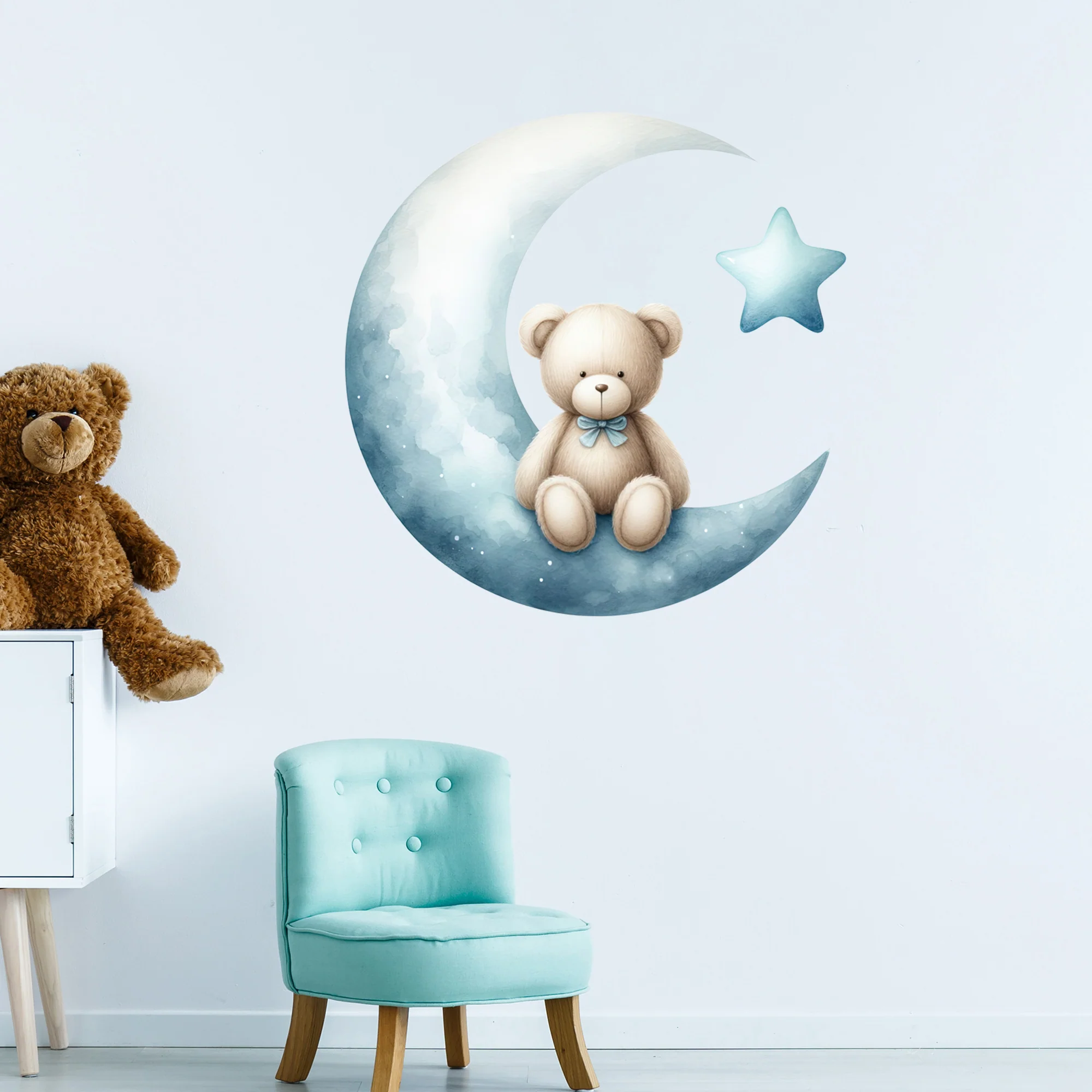Wandtattoo Teddy auf Mond - Für süße Träume - Image 3