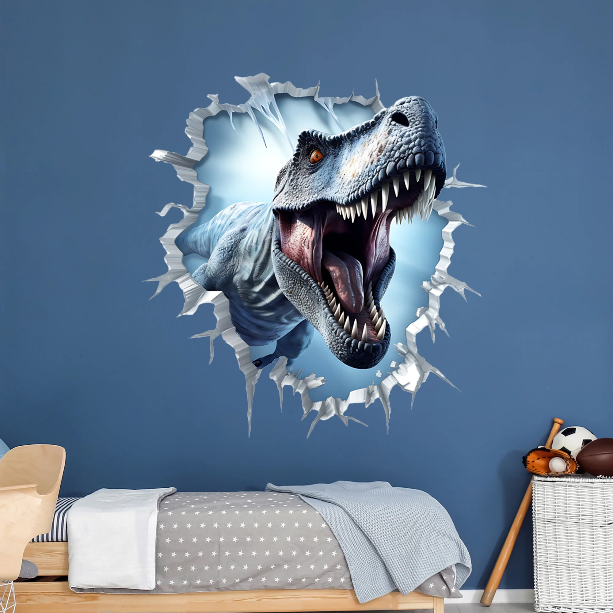 Wandtattoo Tyrannosaurus Rex Wanddurchbruch - Image 3
