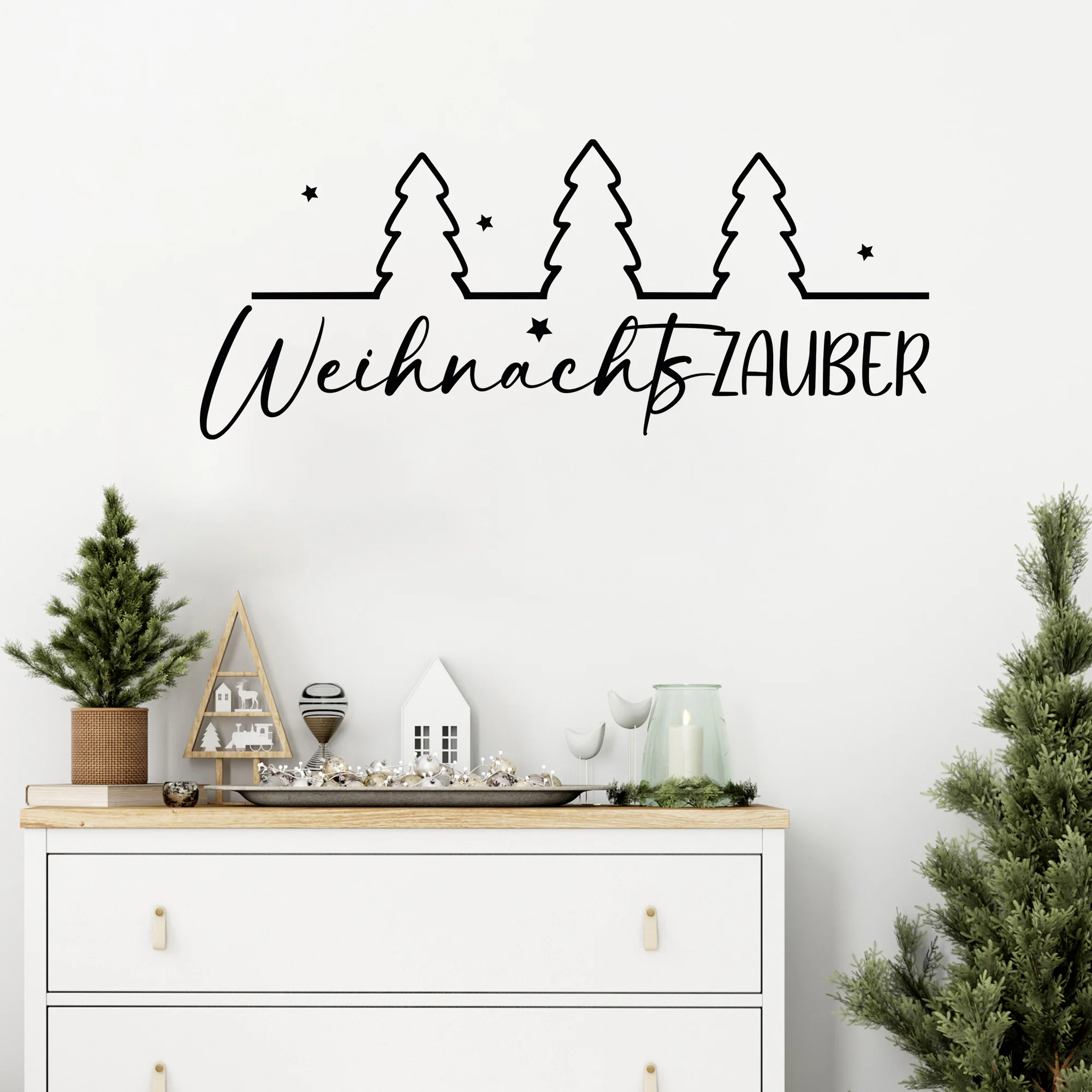 Wandtattoo Weihnachtszauber