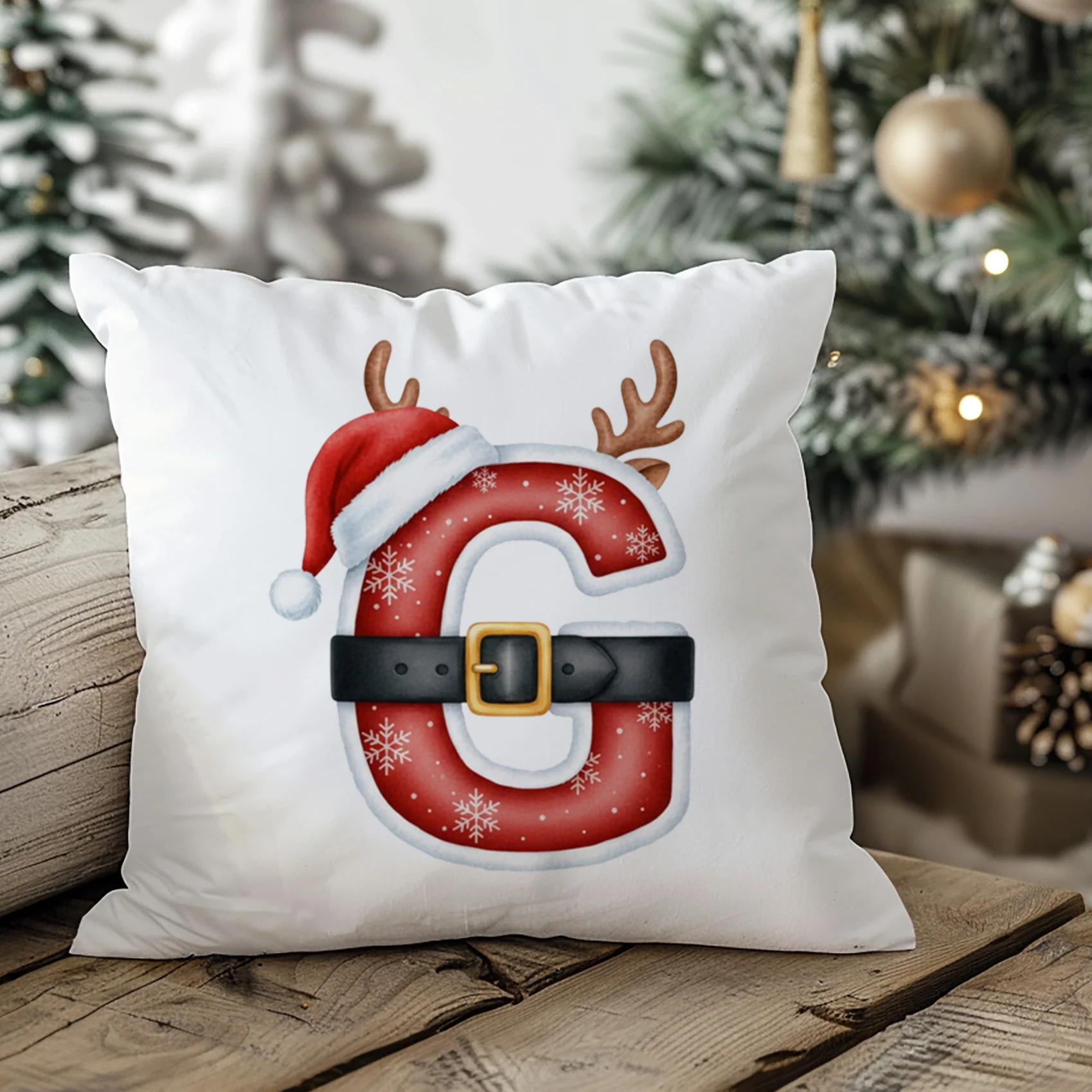 Weihnachts Kissenbezug Buchstabe G - Image 2