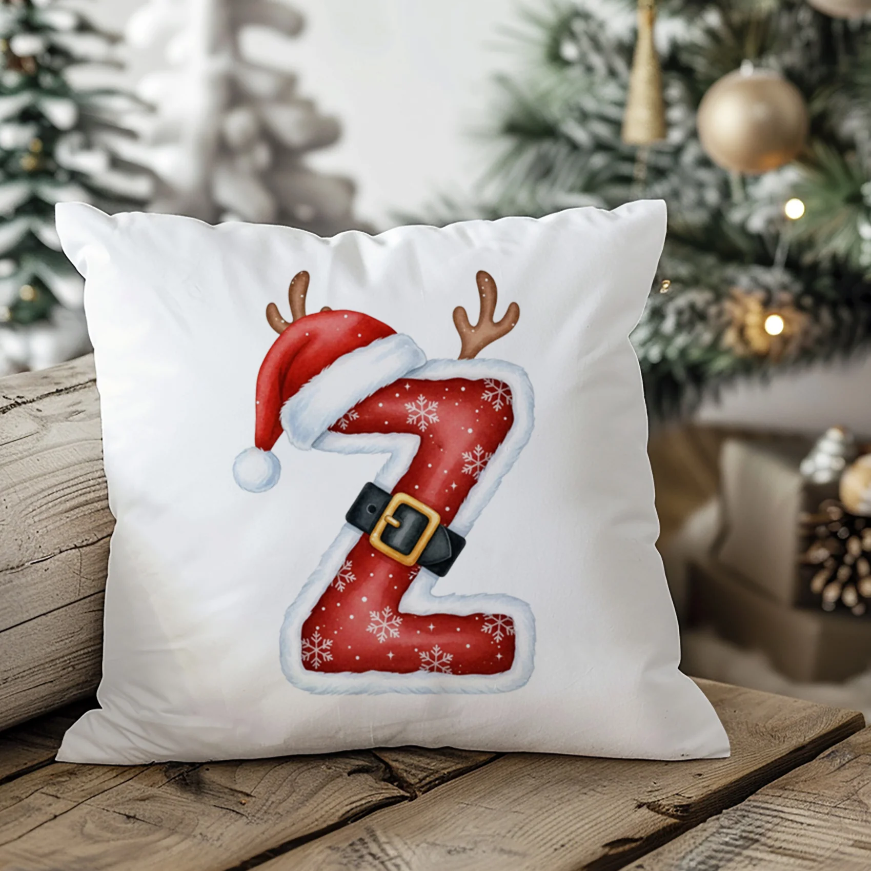 Weihnachts Kissenbezug Buchstabe Z - Image 2