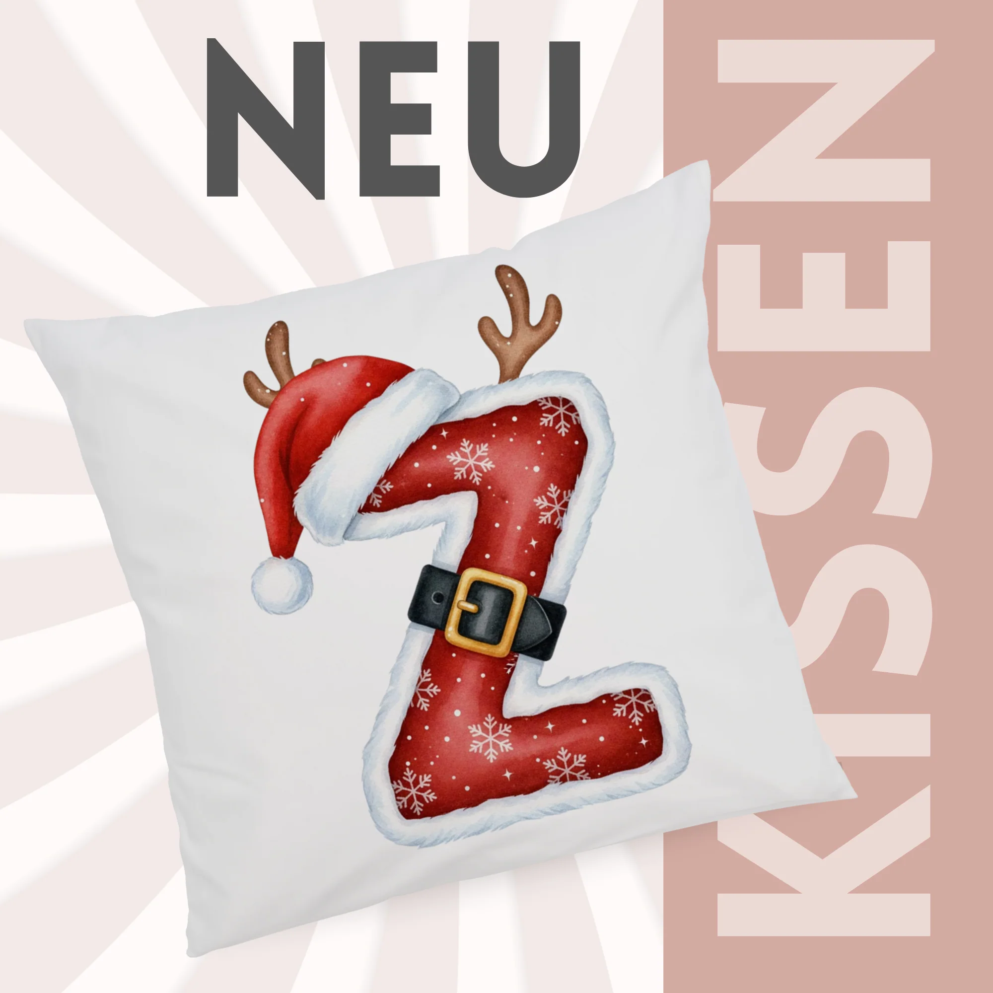 Weihnachts Kissenbezug Buchstabe Z - Image 3