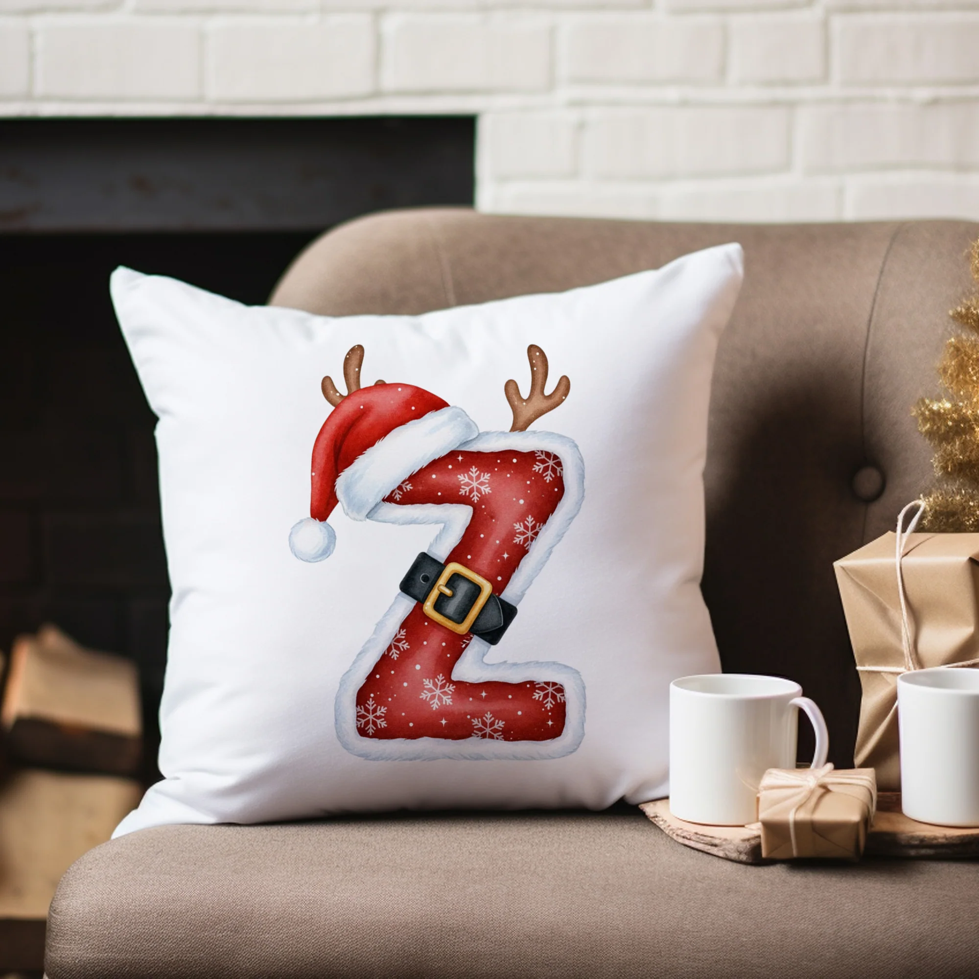 Weihnachts Kissenbezug Buchstabe Z - Image 4
