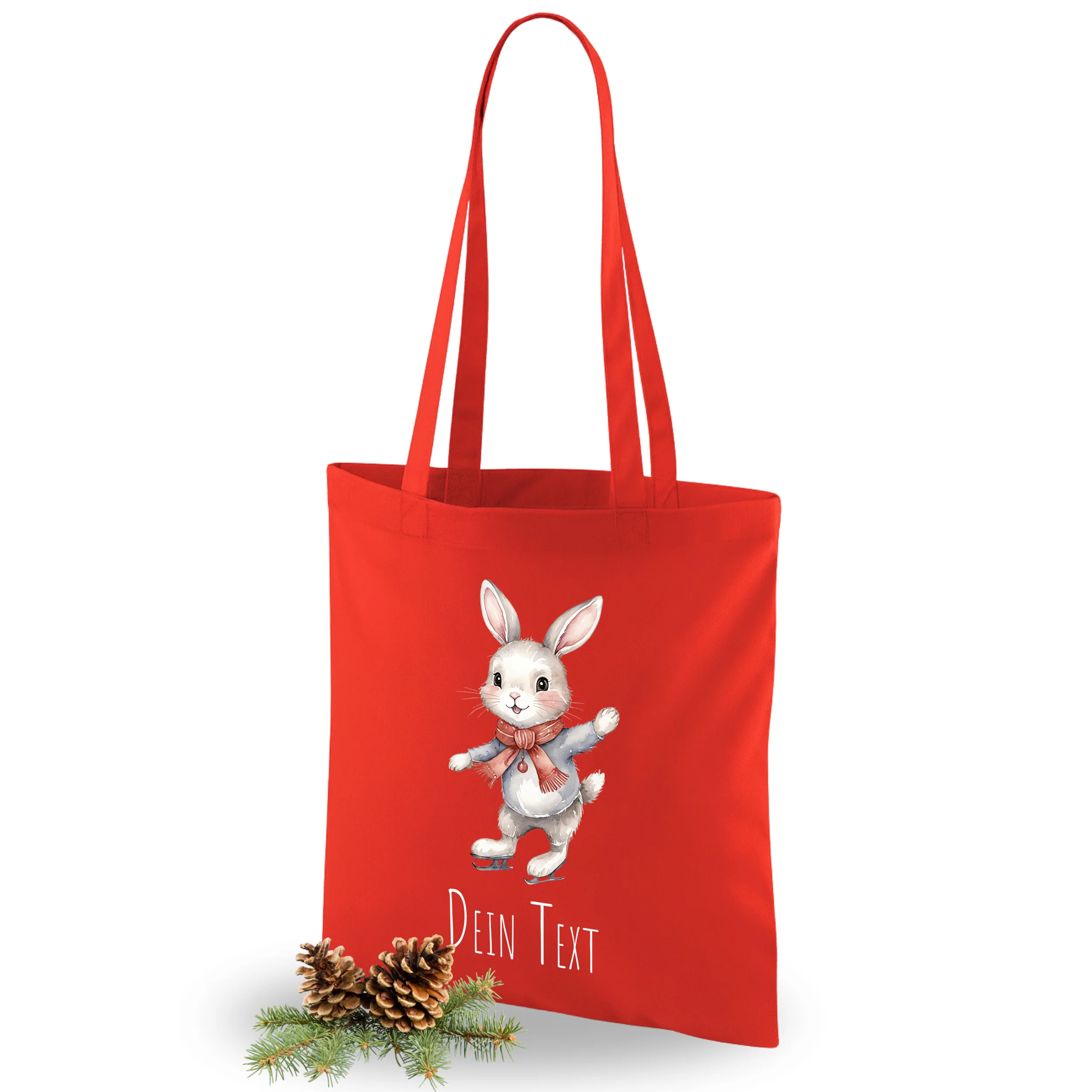 Weihnachtseinkaufstasche Hase - Fröhliche Festtagsfreude - Image 5