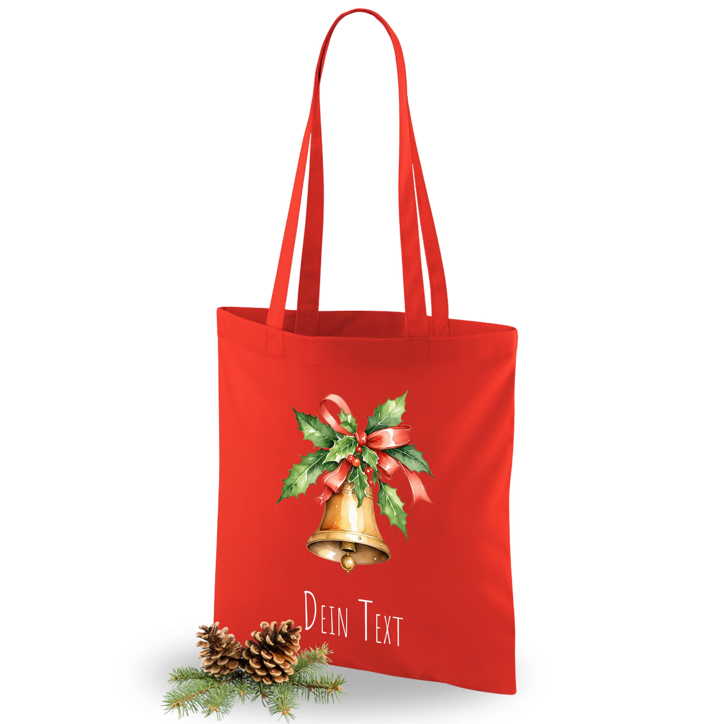 Weihnachtseinkaufstasche mit Glocke - Festliche Vorfreude - Image 5