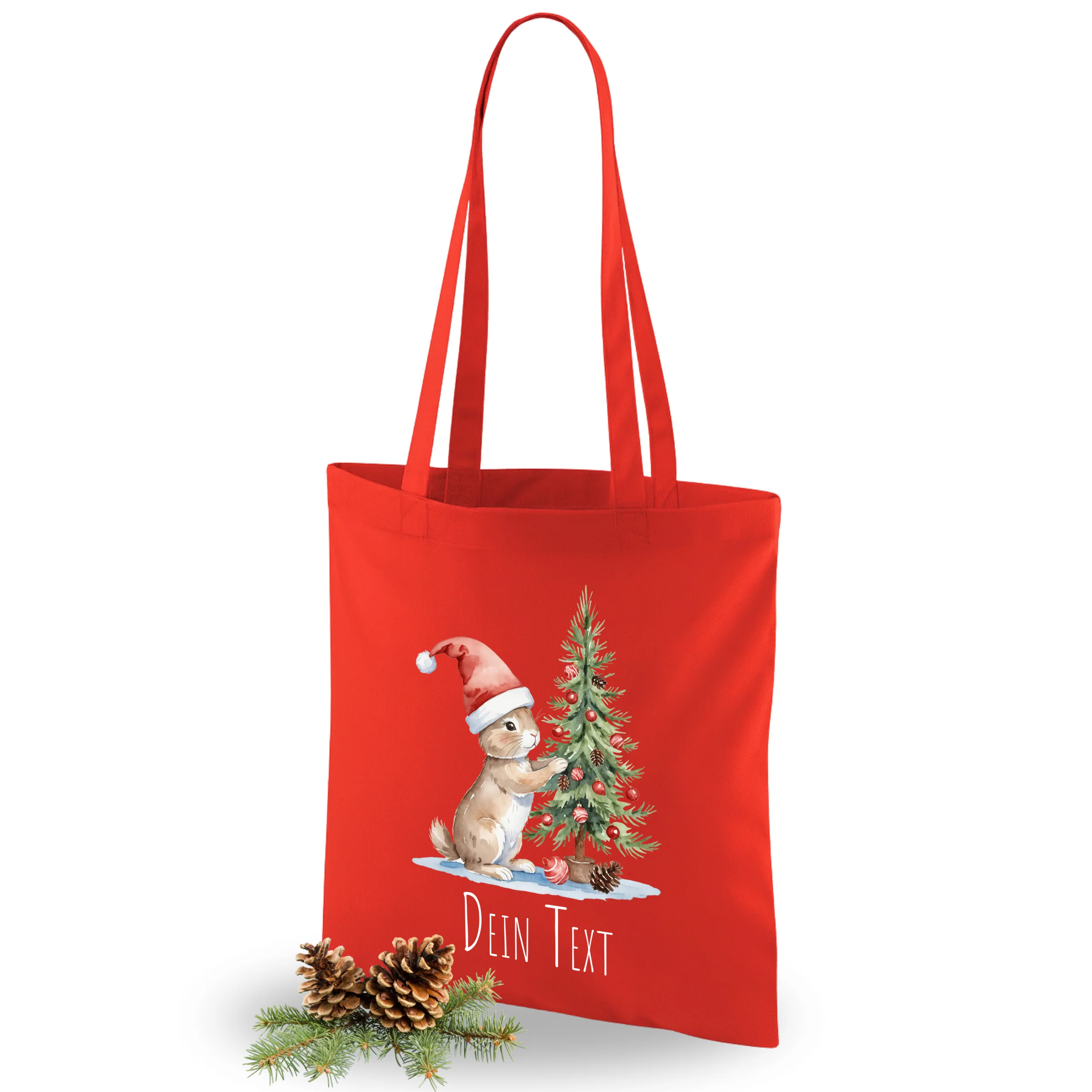 Weihnachtseinkaufstasche mit süßem Tiermotiv - Frohe Festtage - Image 5
