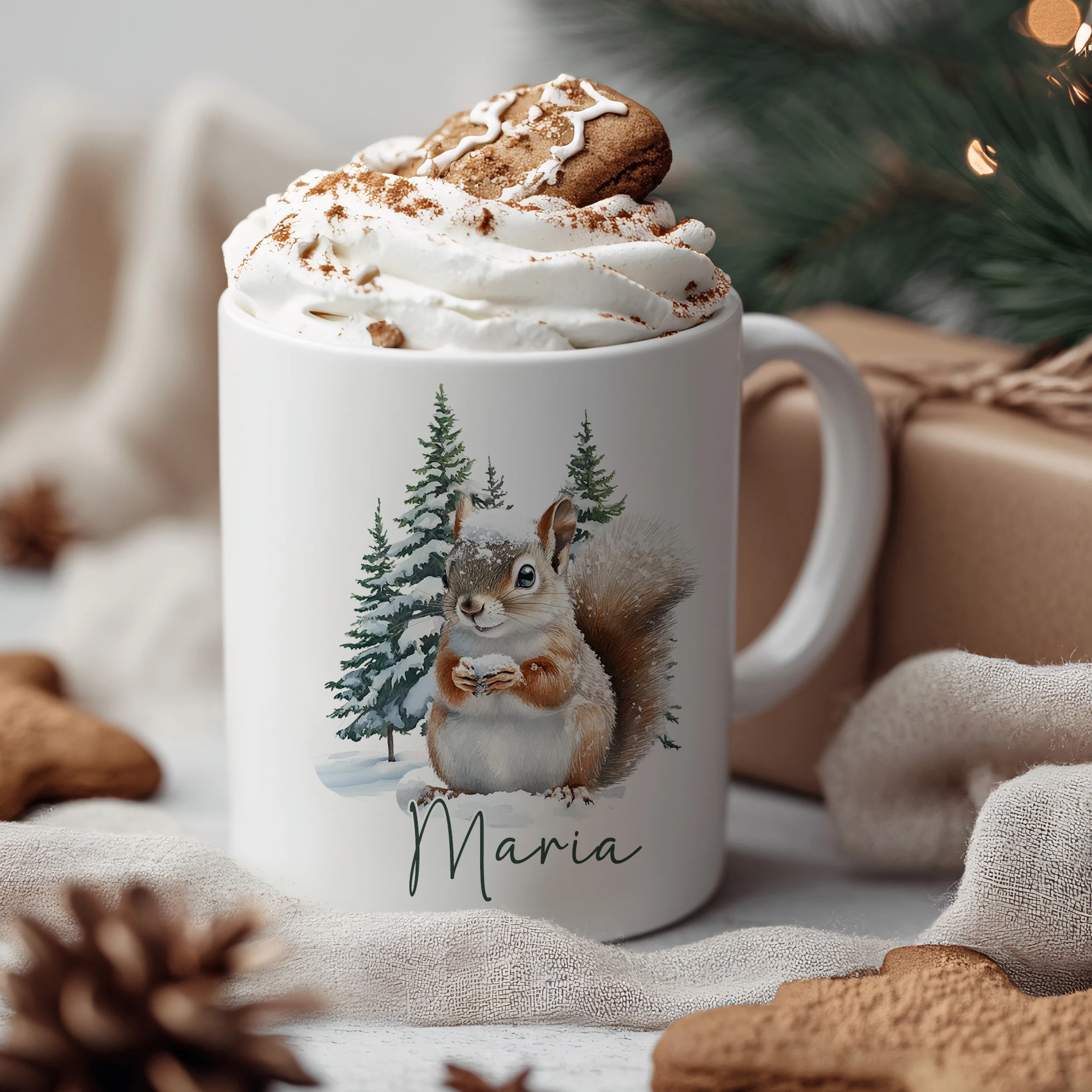 Weihnachtstasse Eichhörnchen - Image 3