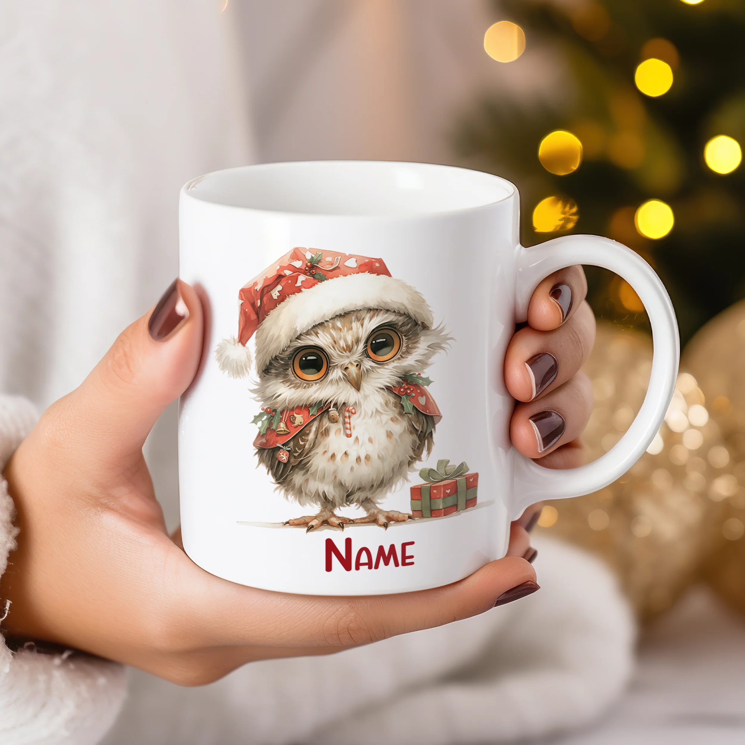 Weihnachtstasse Eule - Image 3