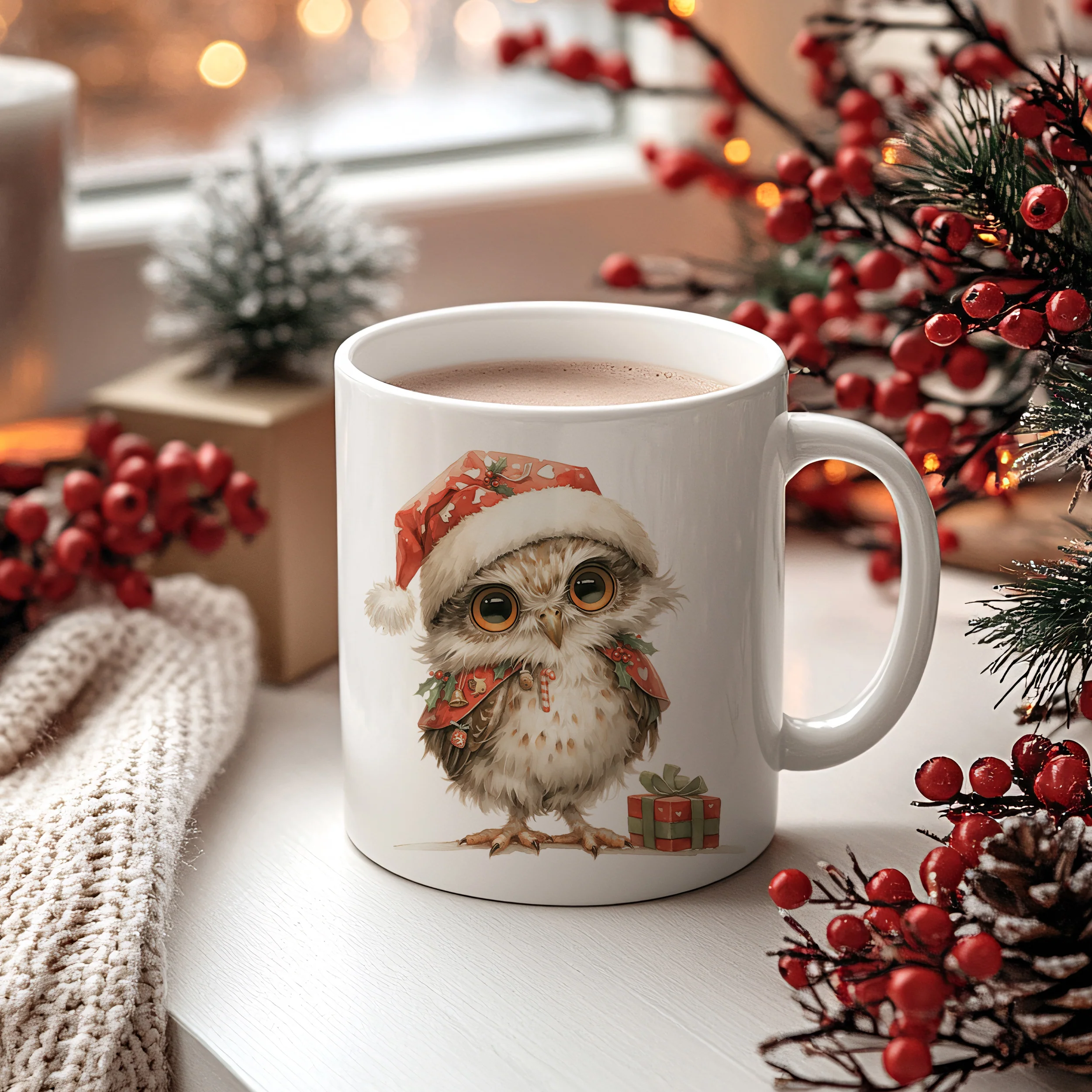 Weihnachtstasse Eule - Image 2