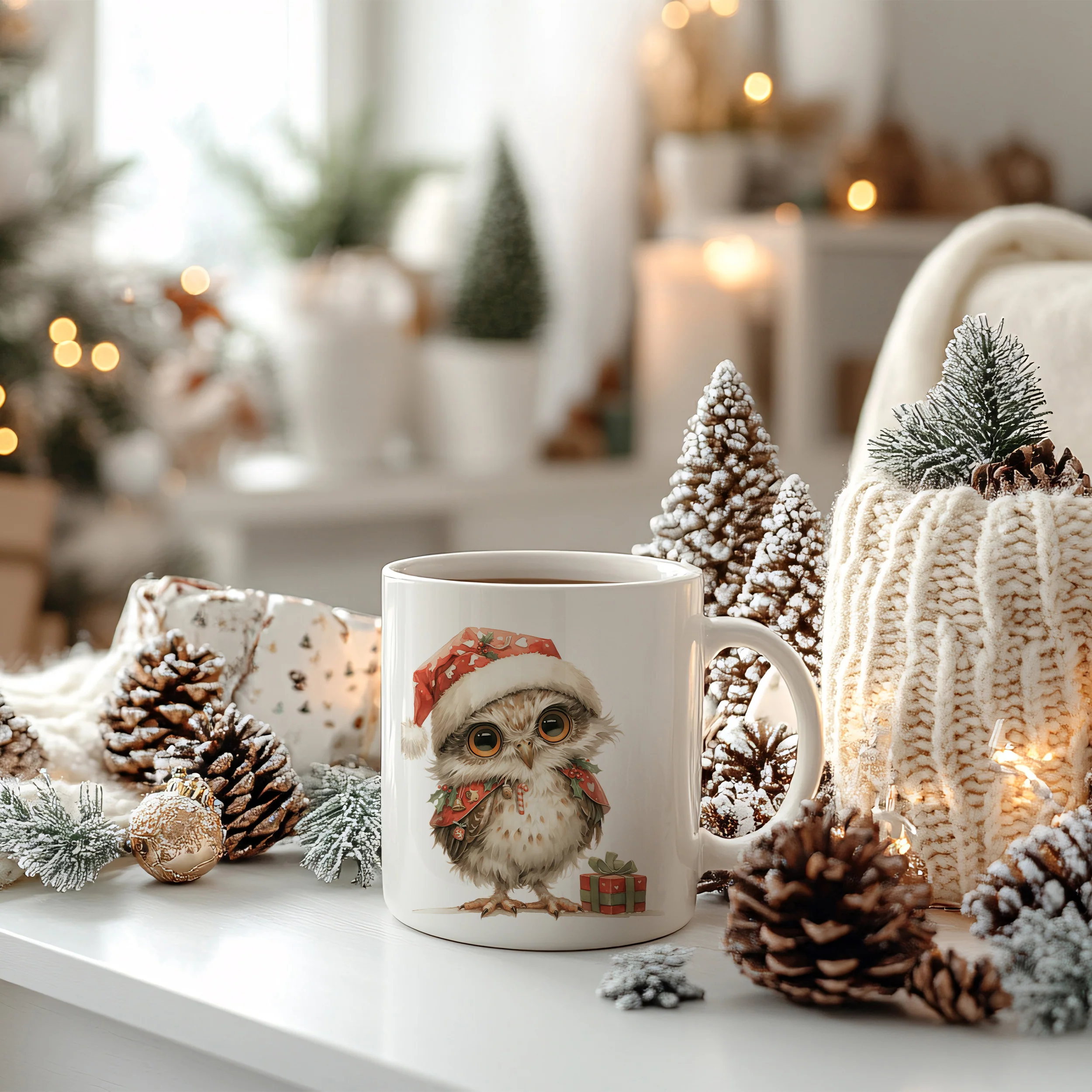 Weihnachtstasse Eule - Image 4