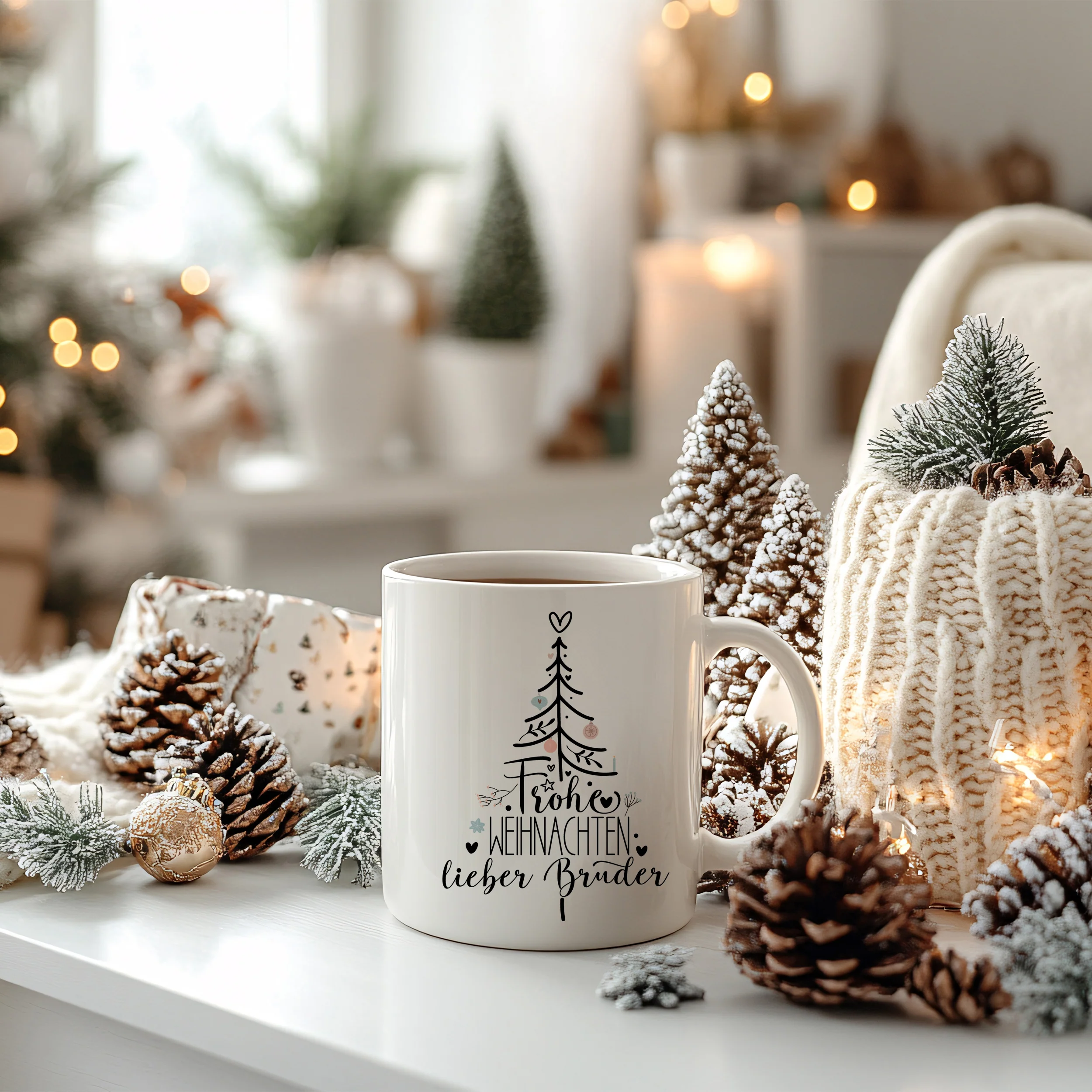 Weihnachtstasse Frohe Weihnachten lieber Bruder - Für besinnliche Momente - Image 4
