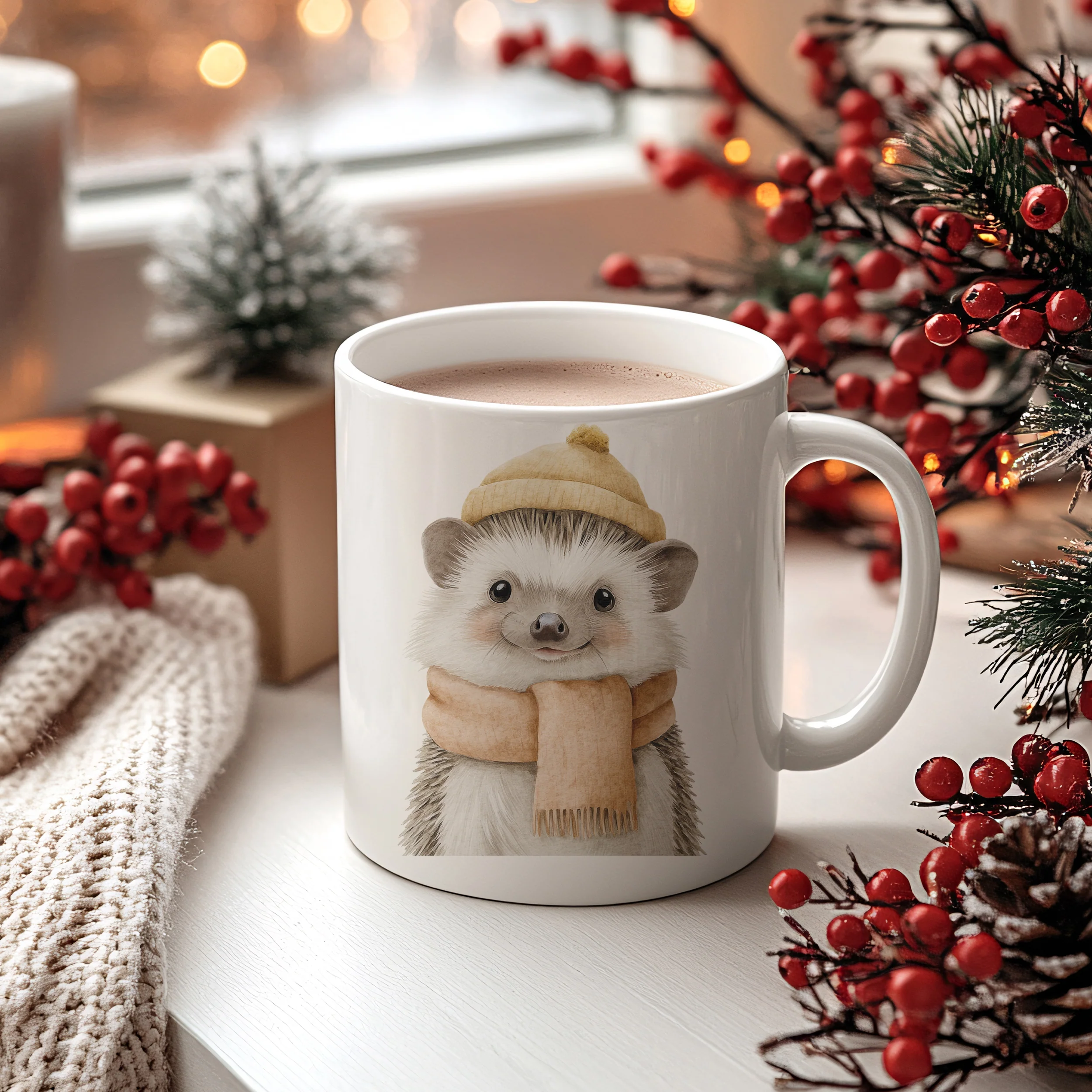 Weihnachtstasse Igel - Image 2