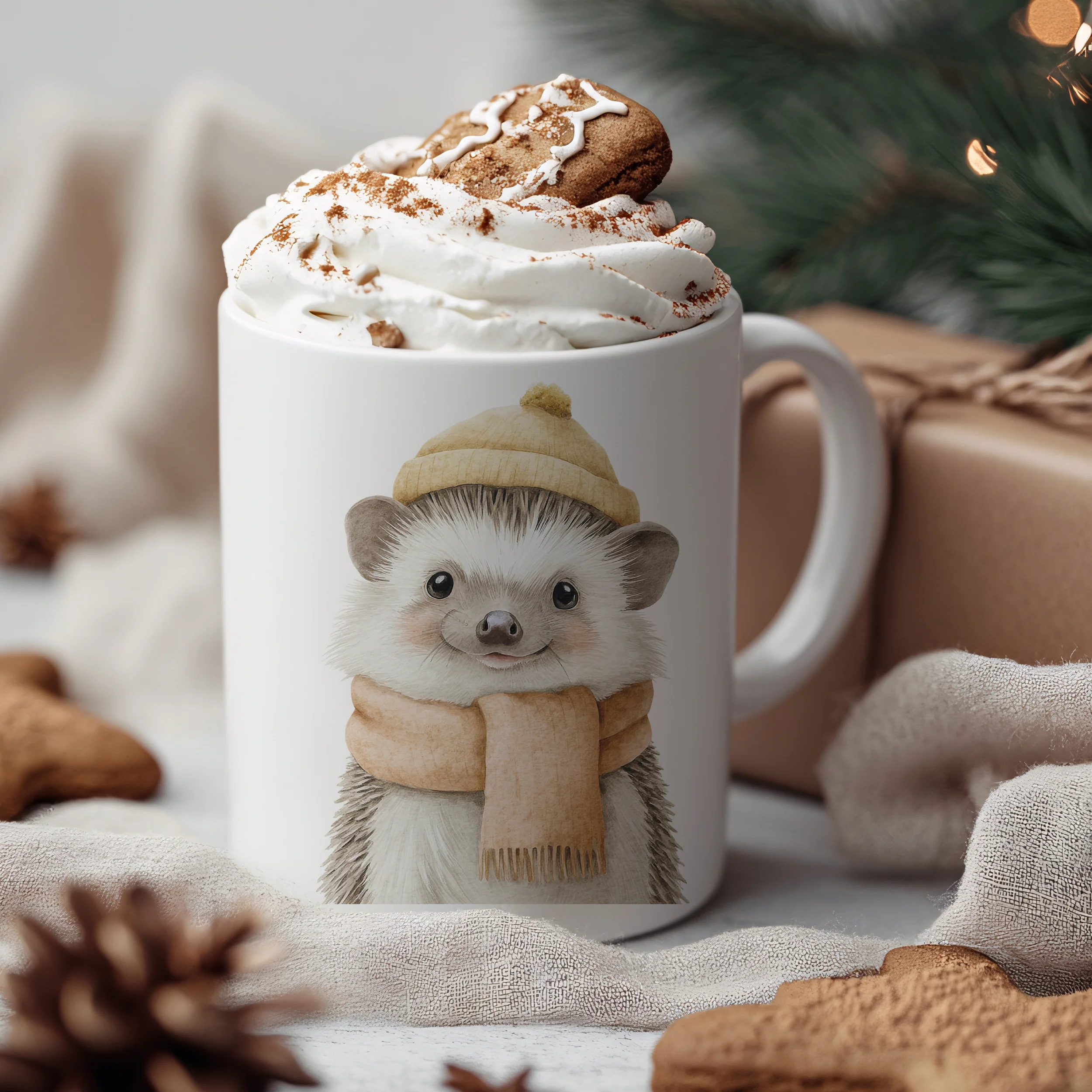 Weihnachtstasse Igel - Image 3