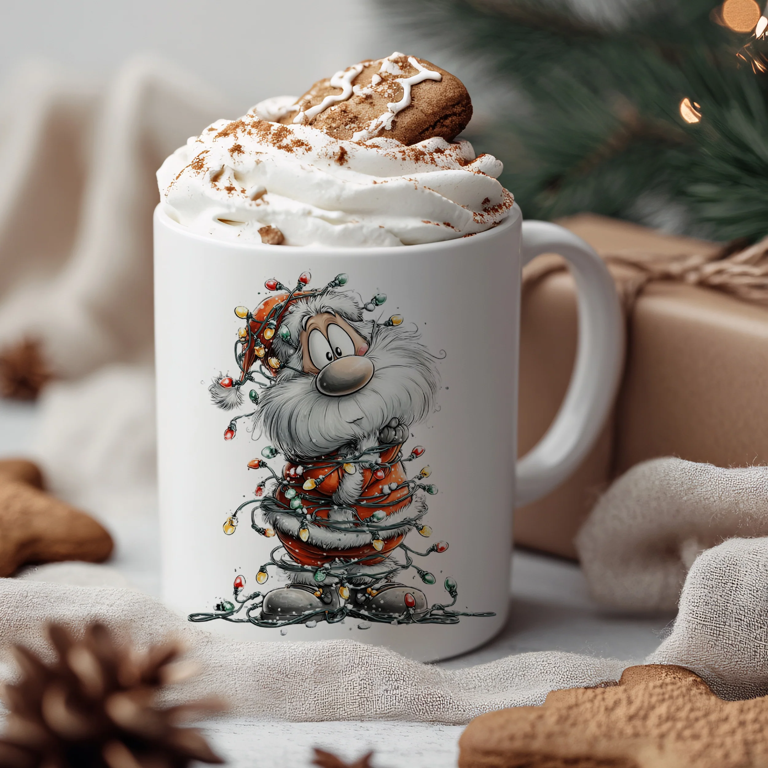 Weihnachtstasse mit fröhlichem Weihnachtsmann - Image 3