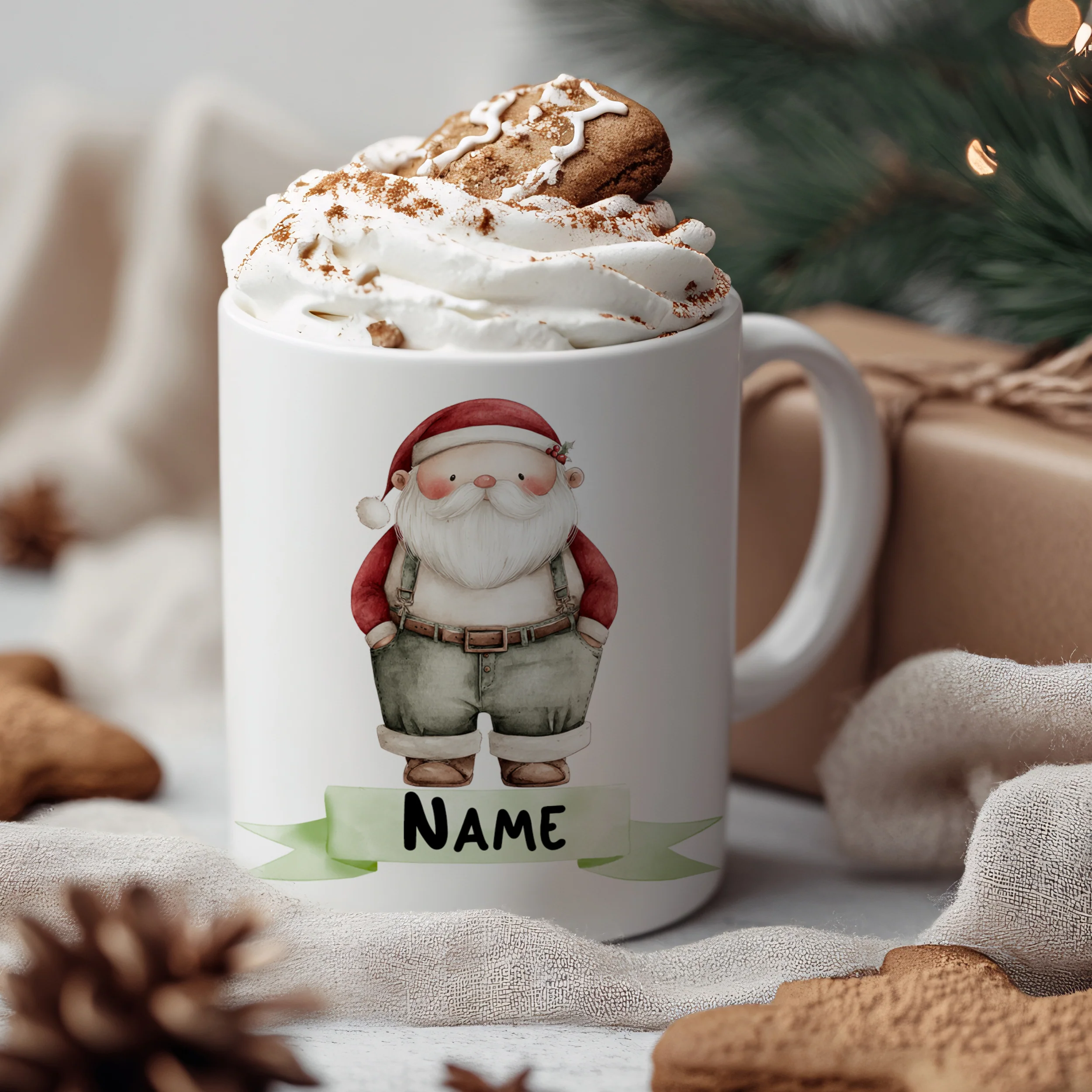 Weihnachtstasse mit fröhlichem Weihnachtsmann - Image 3