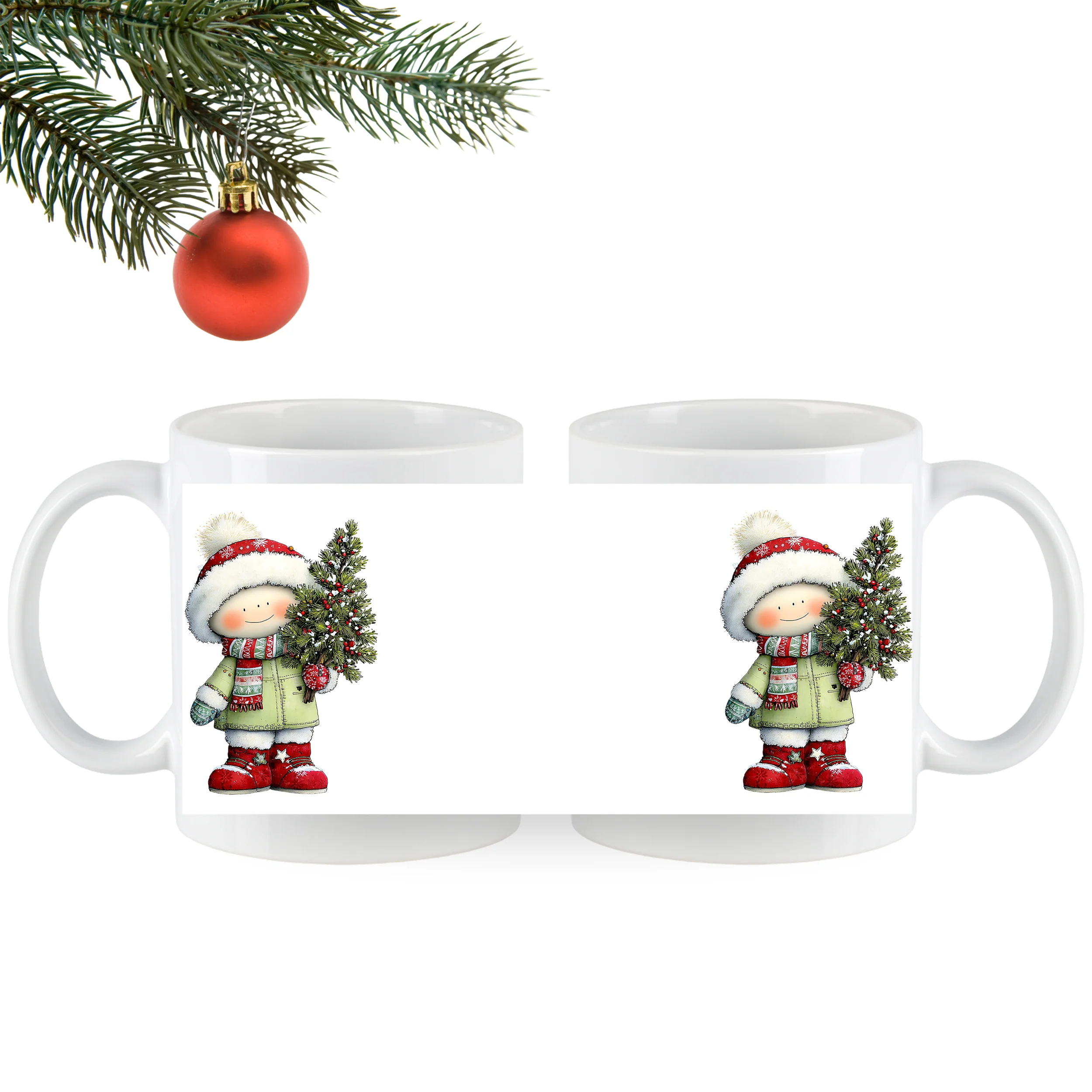 Weihnachtstasse mit fröhlichem Winterkind - Image 5