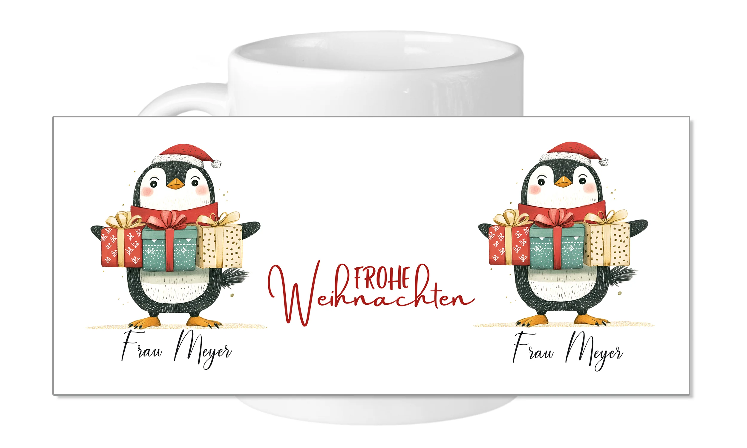 Weihnachtstasse mit Pinguin - Image 5