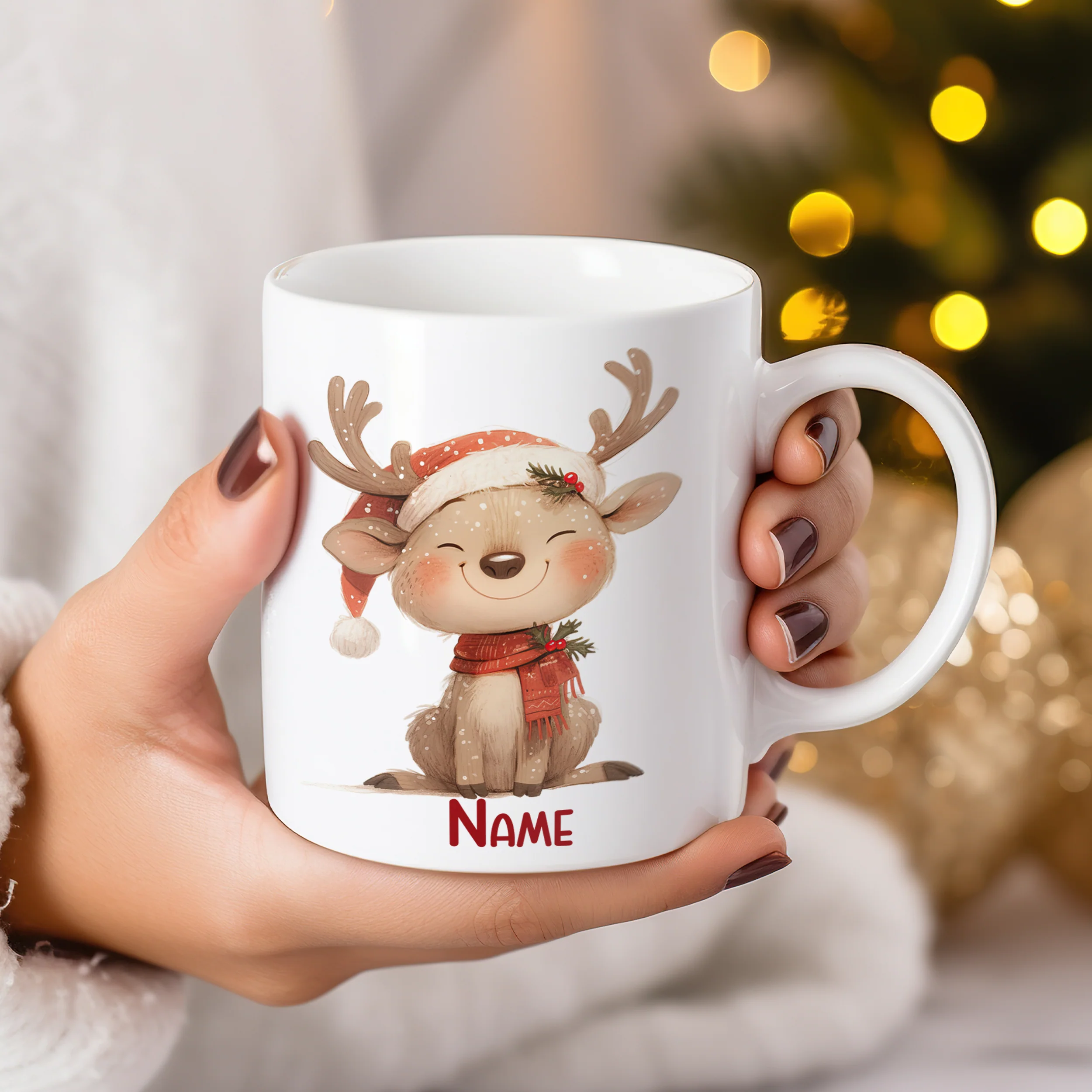 Weihnachtstasse mit Rentier - Image 3