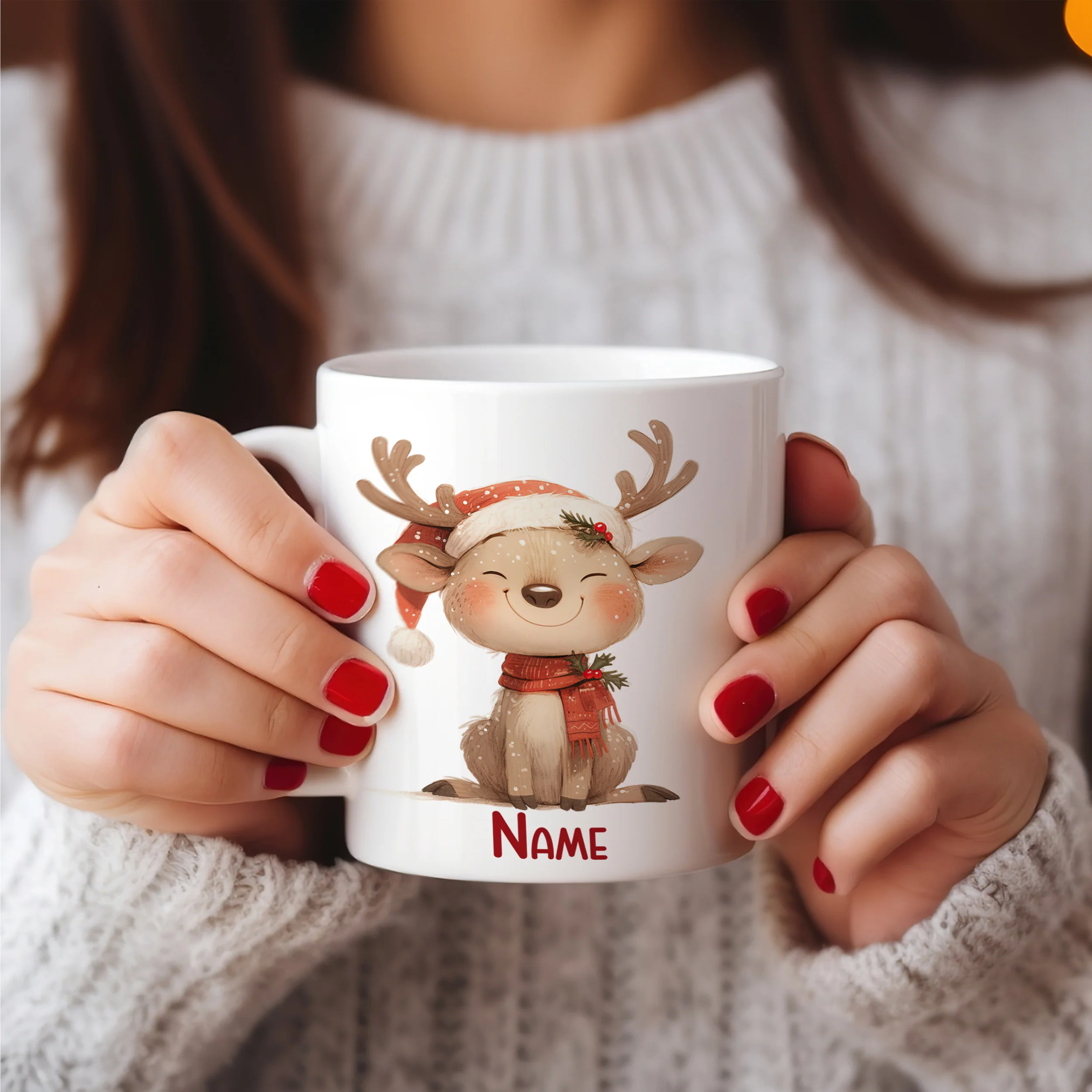 Weihnachtstasse mit Rentier - Image 4