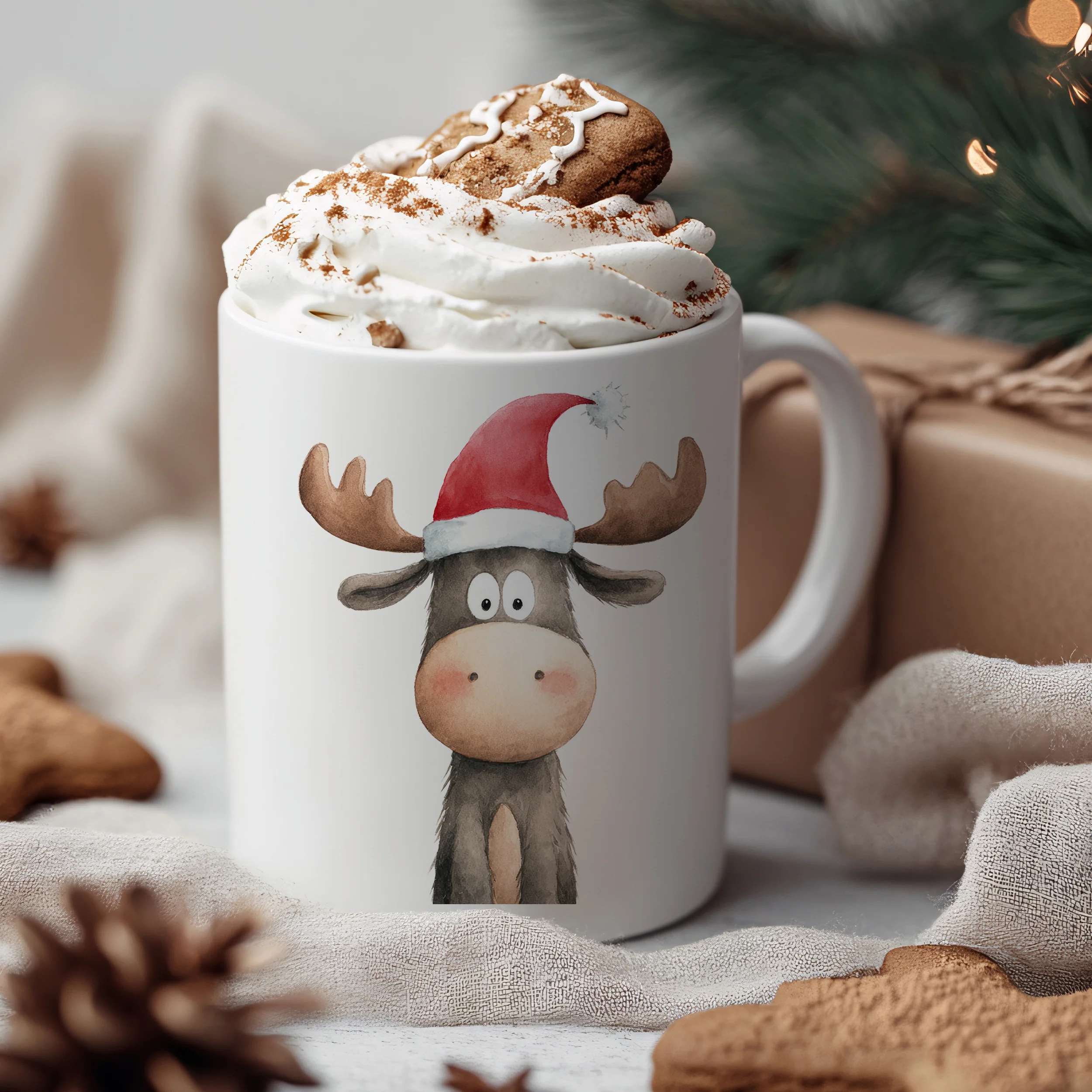Weihnachtstasse mit Rentier - Image 3