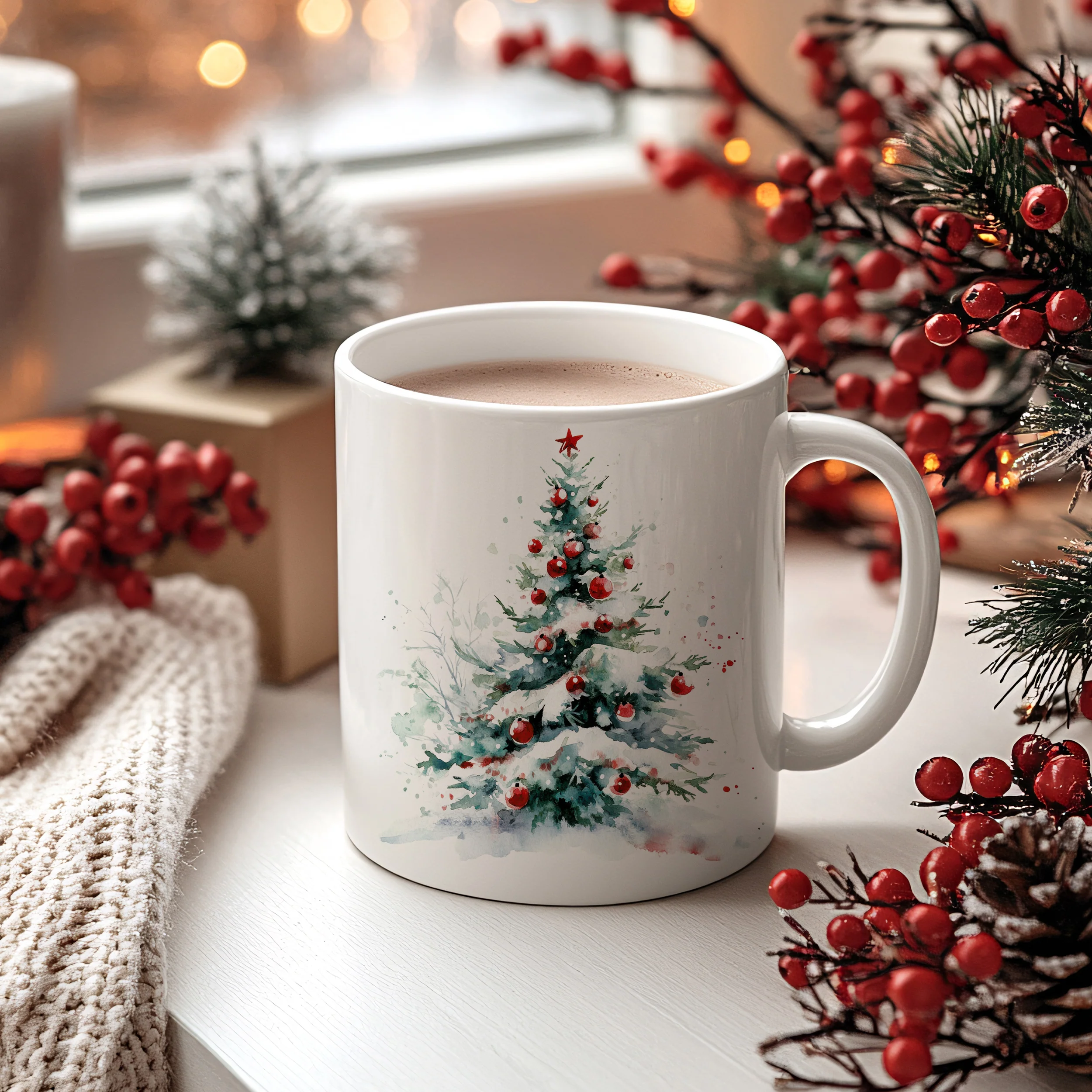 Weihnachtstasse mit Weihnachtsbaum - Image 2