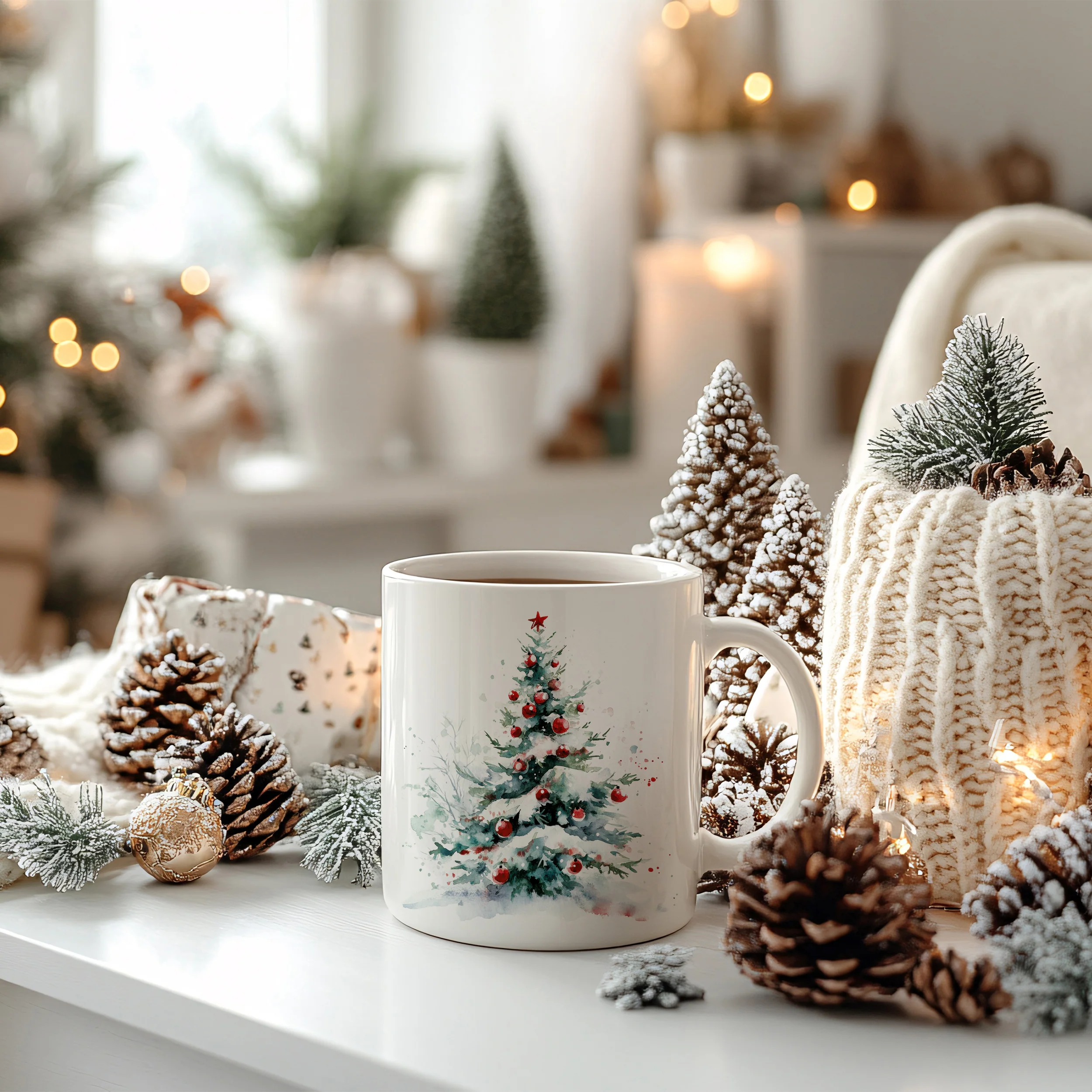 Weihnachtstasse mit Weihnachtsbaum - Image 4