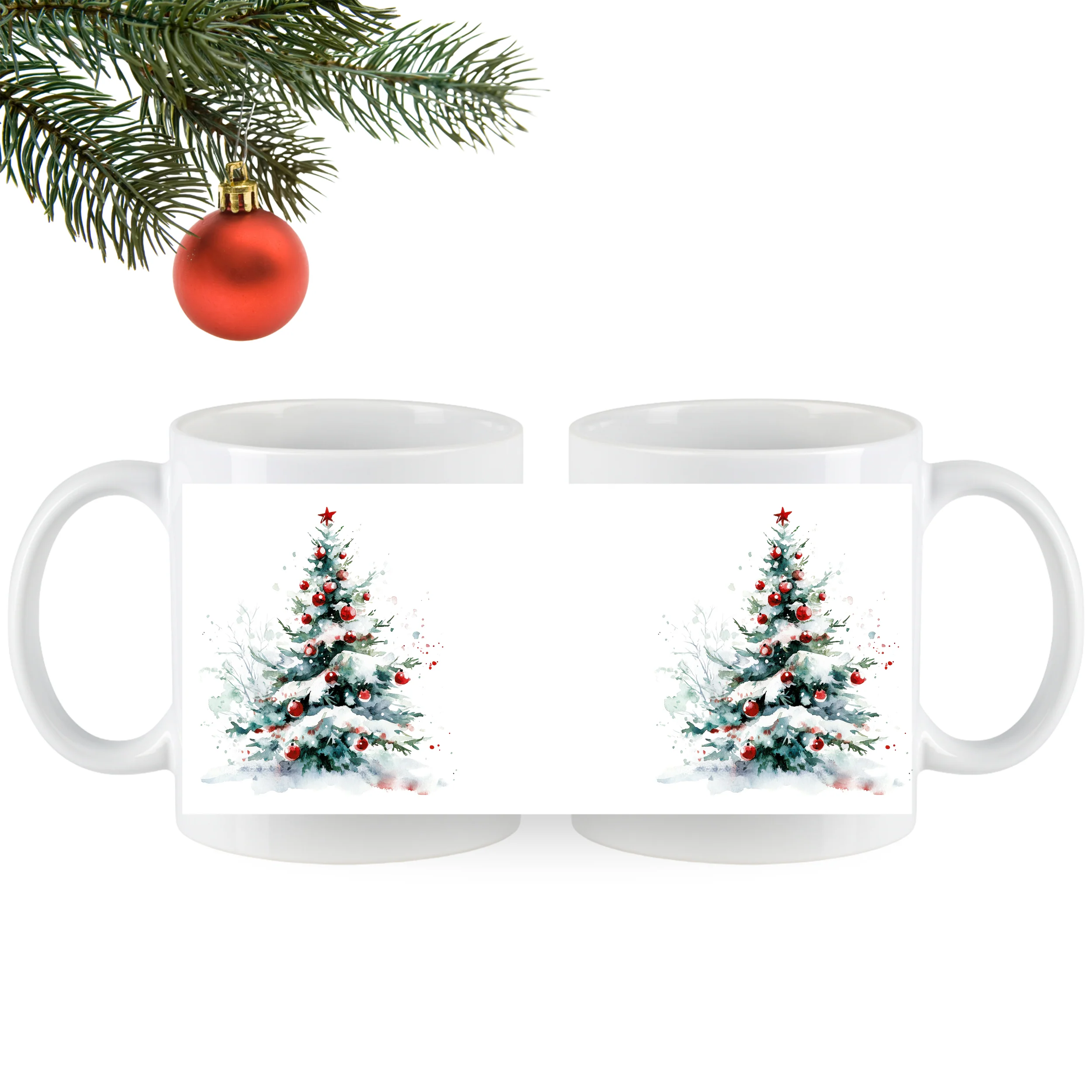 Weihnachtstasse mit Weihnachtsbaum - Image 5