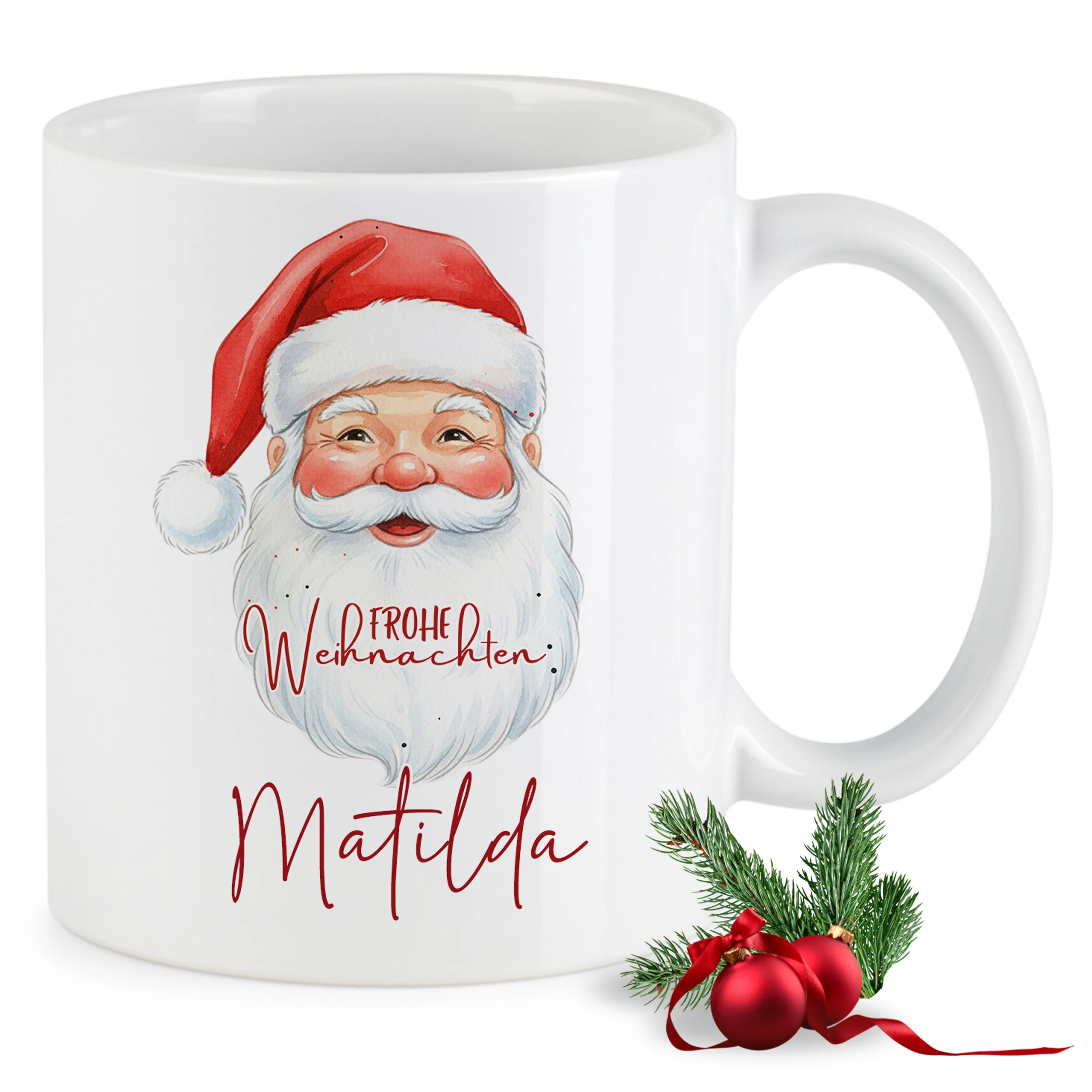 Weihnachtstasse mit Weihnachtsmann