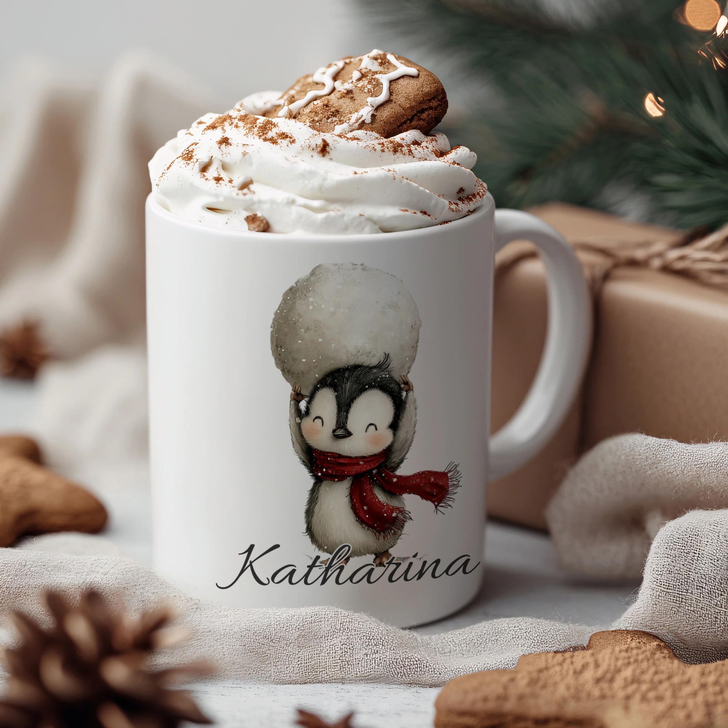Weihnachtstasse Pinguin - Image 3