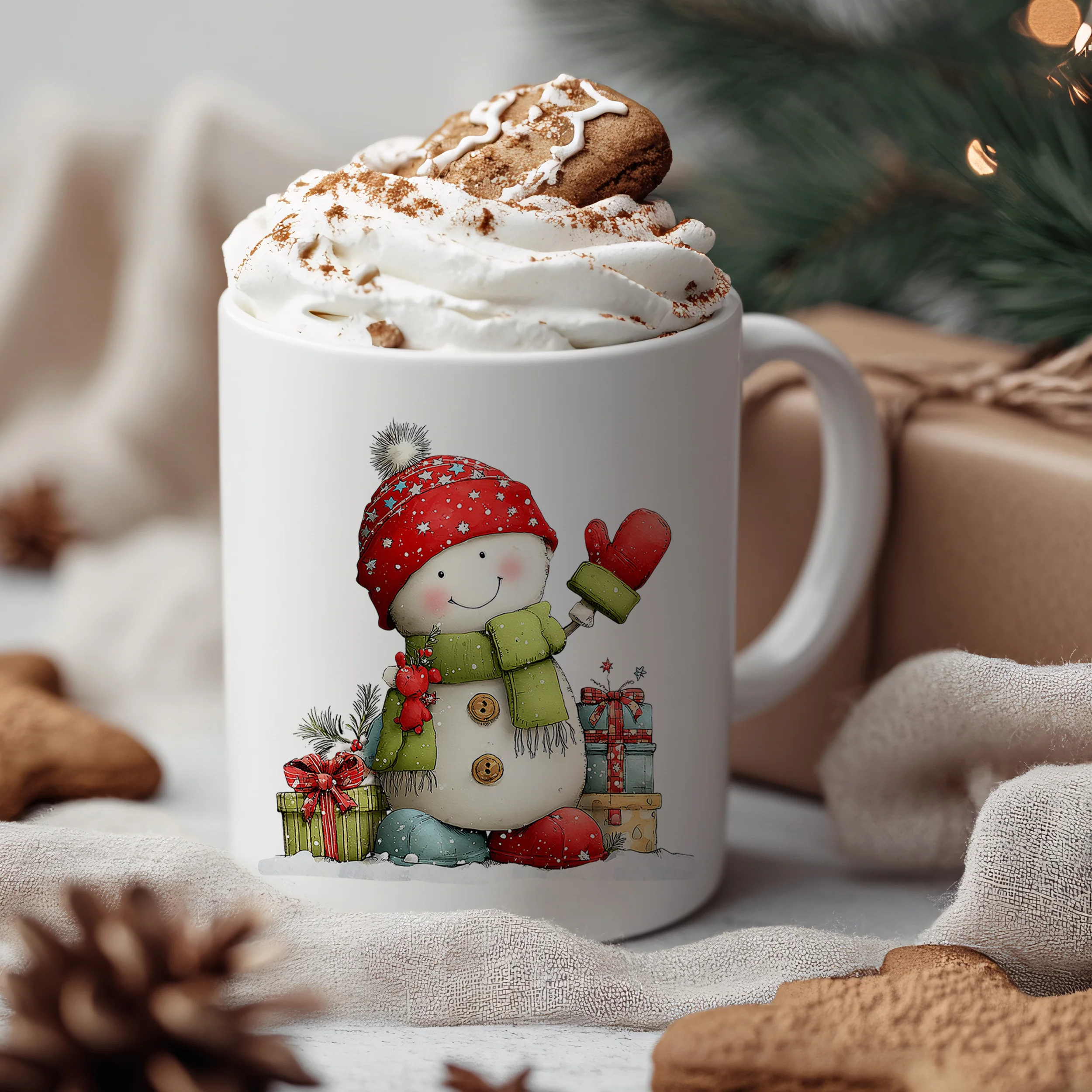 Weihnachtstasse Schneemann - Image 3