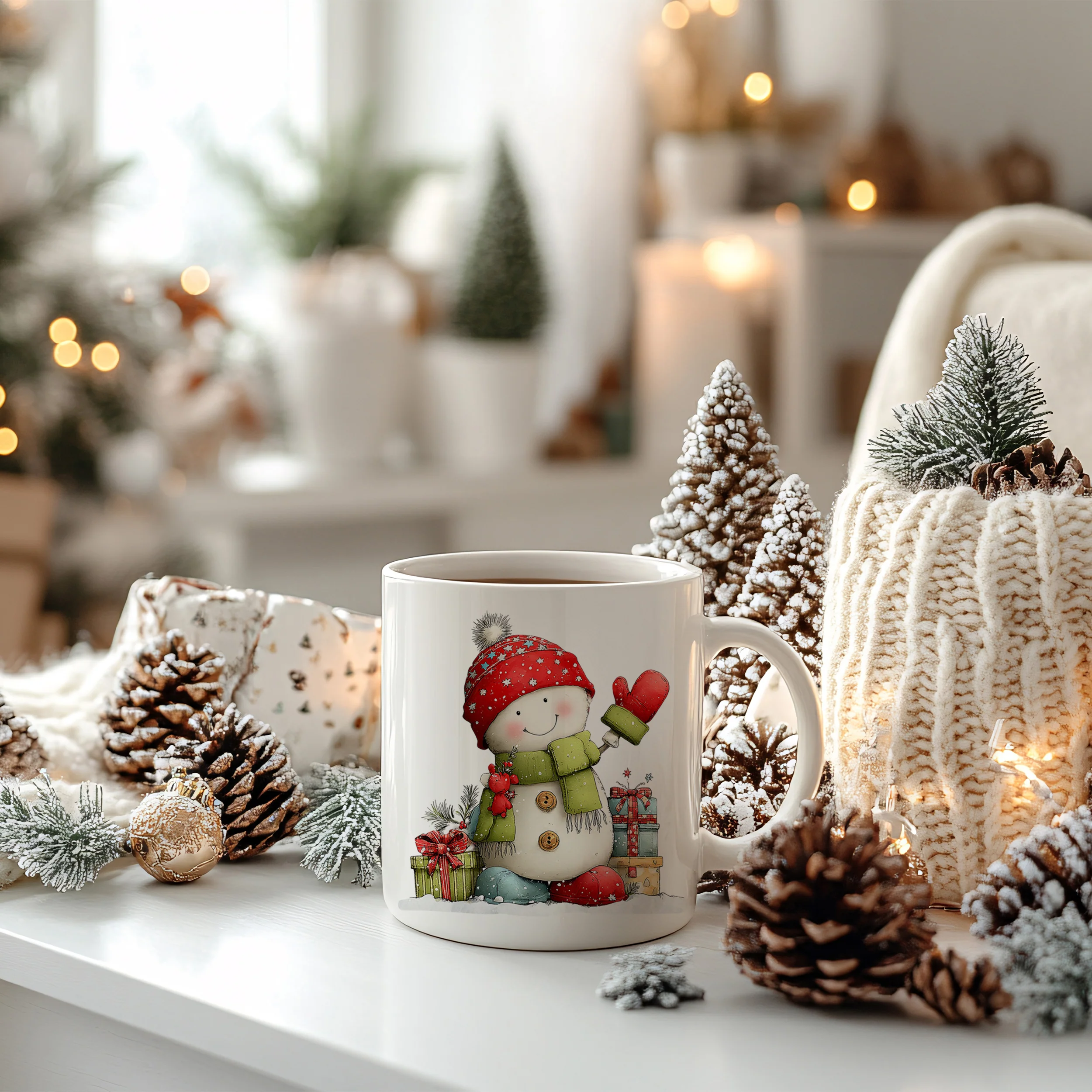Weihnachtstasse Schneemann - Image 4