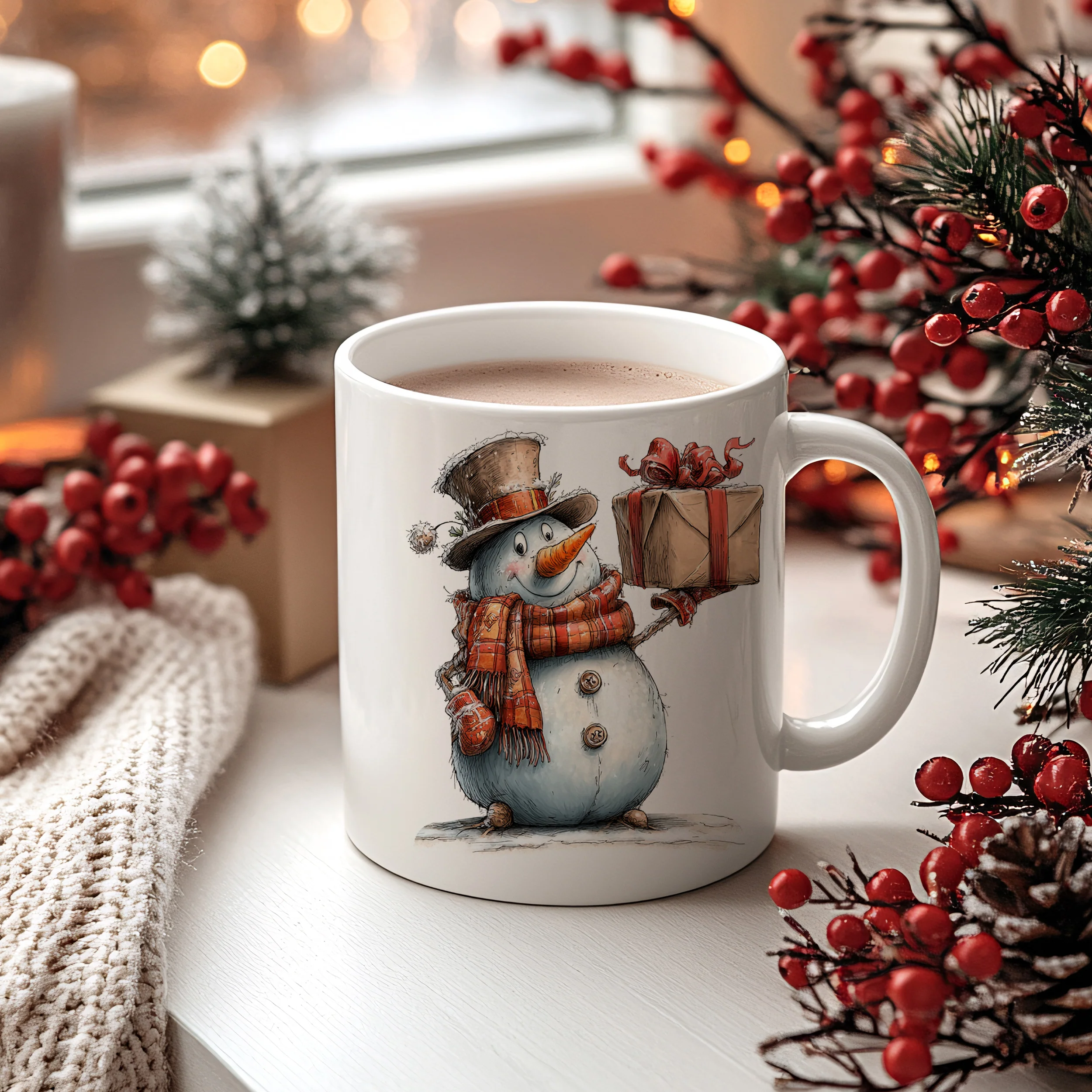 Weihnachtstasse Schneemann - Image 2
