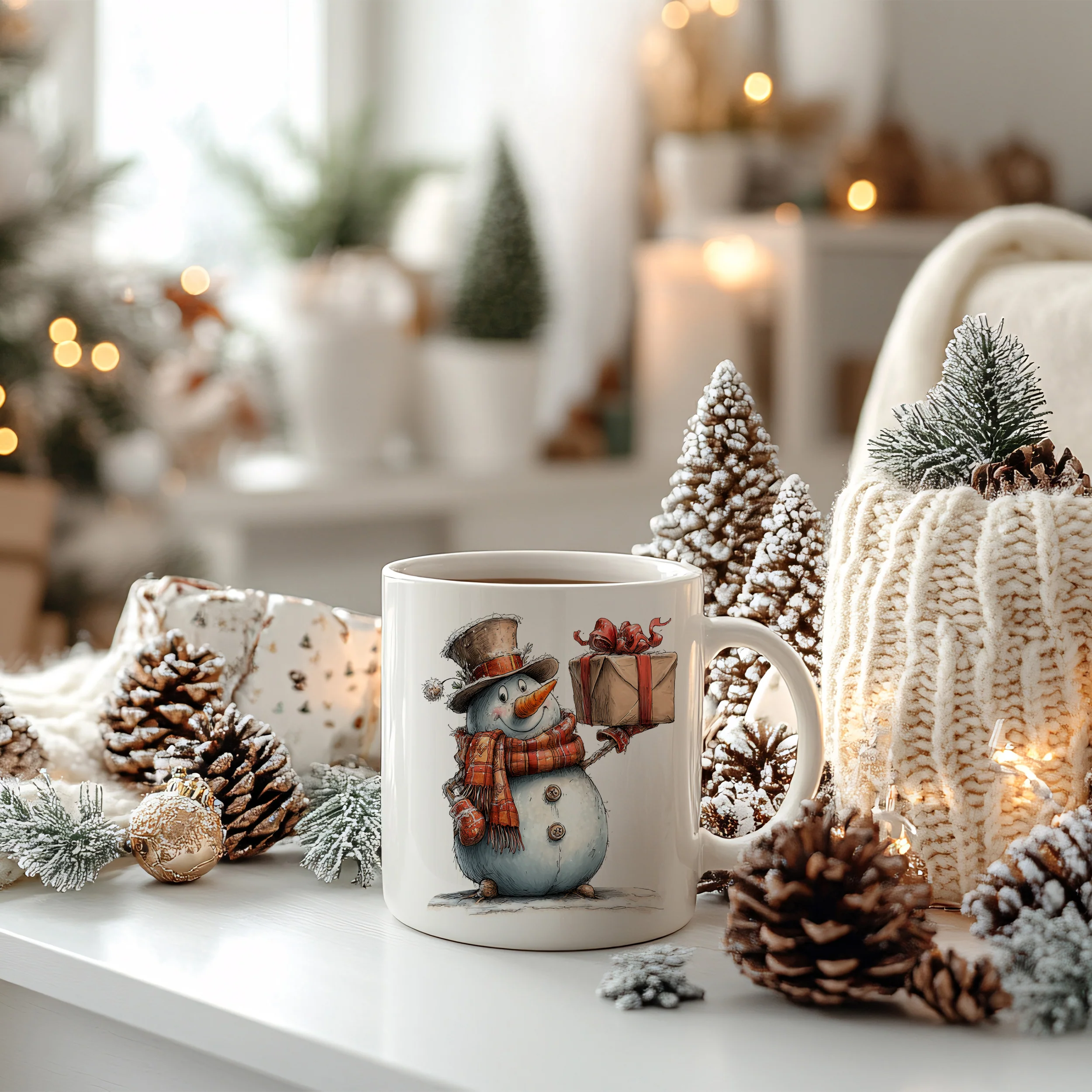 Weihnachtstasse Schneemann - Image 4