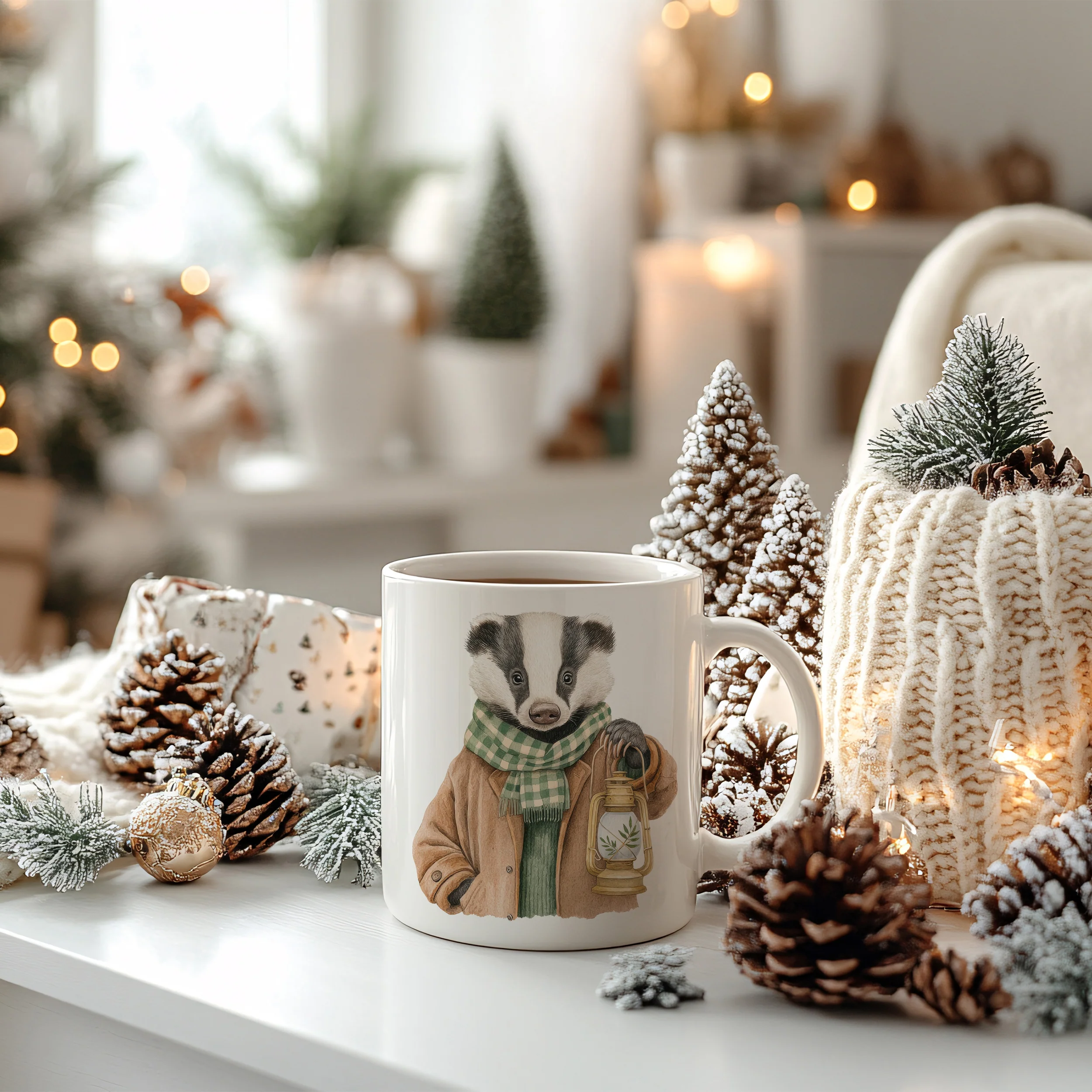 Weihnachtstasse Waschbär - Image 4