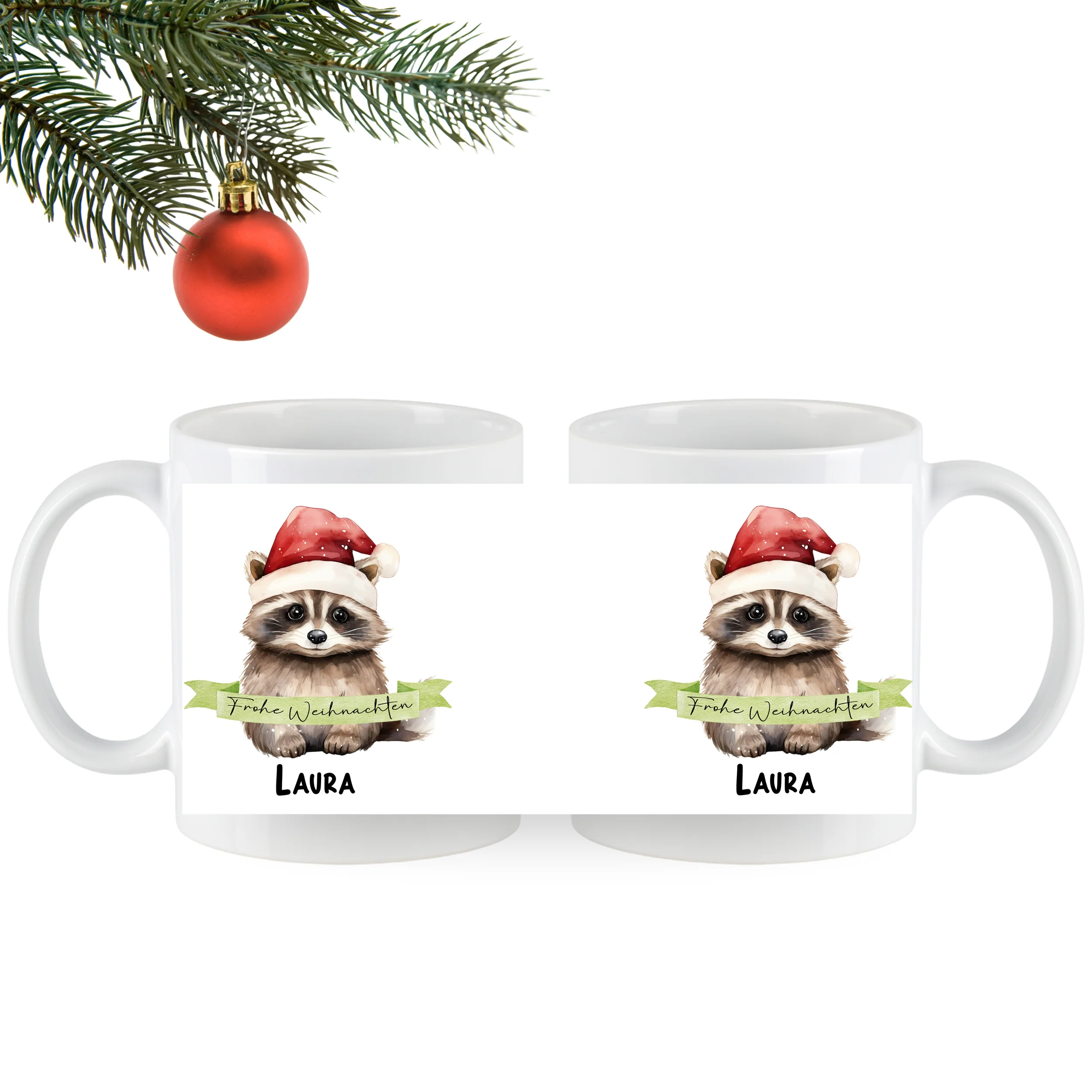 Weihnachtstasse Waschbär - Image 5