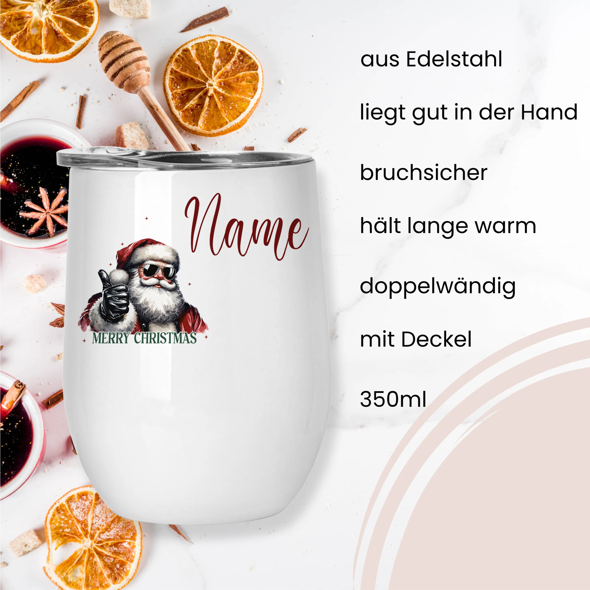 Weinbecher mit Weihnachtsmann - Image 3