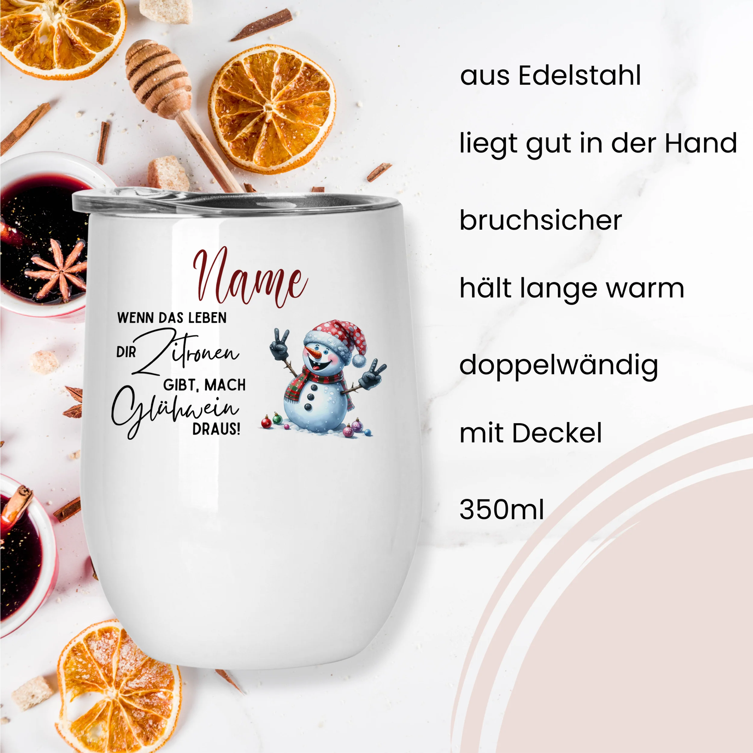 Weinbecher Schneemann - Image 3