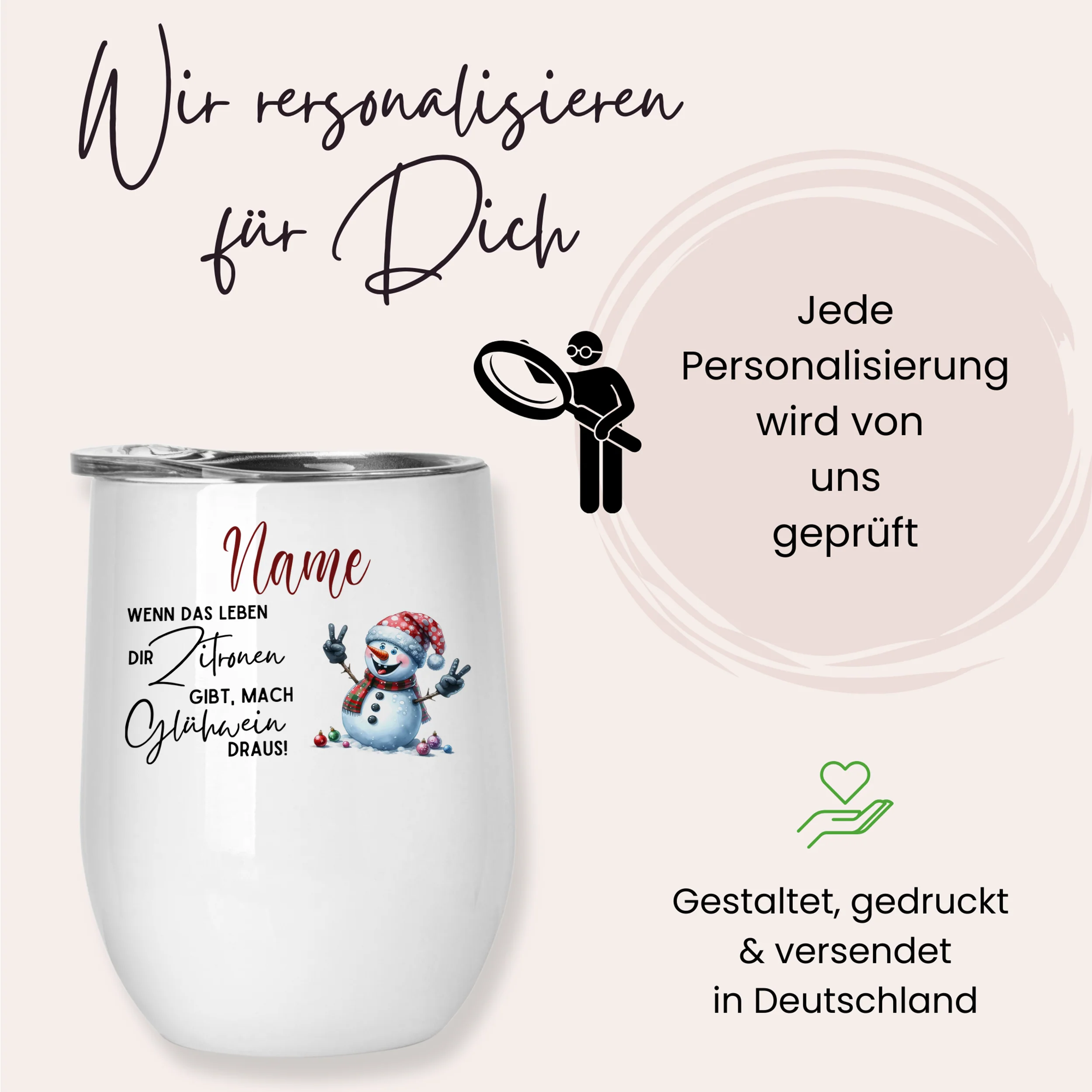 Weinbecher Schneemann - Image 5