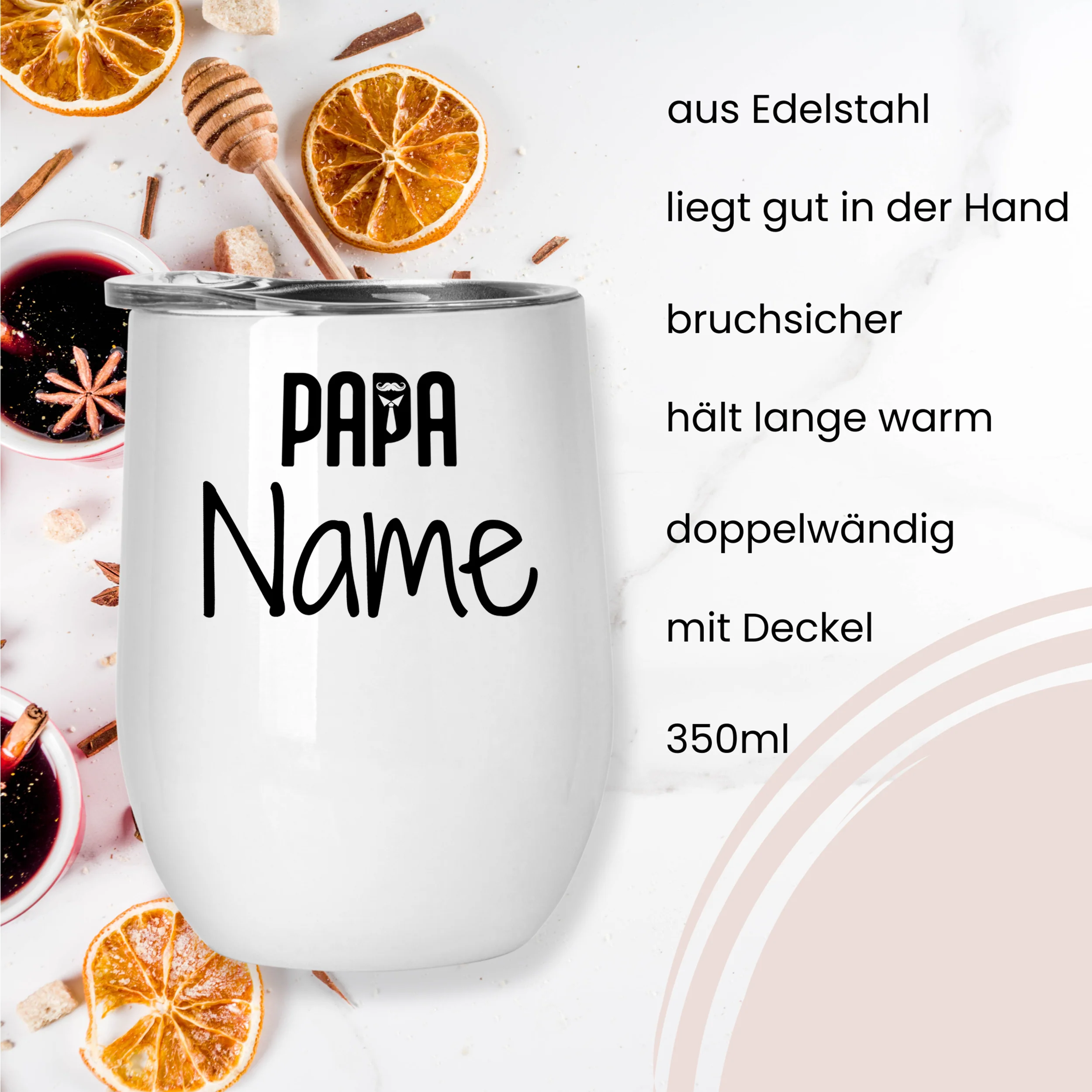 Weinbecher Set für Mama und Papa - Ein liebevolles Geschenk - Image 2