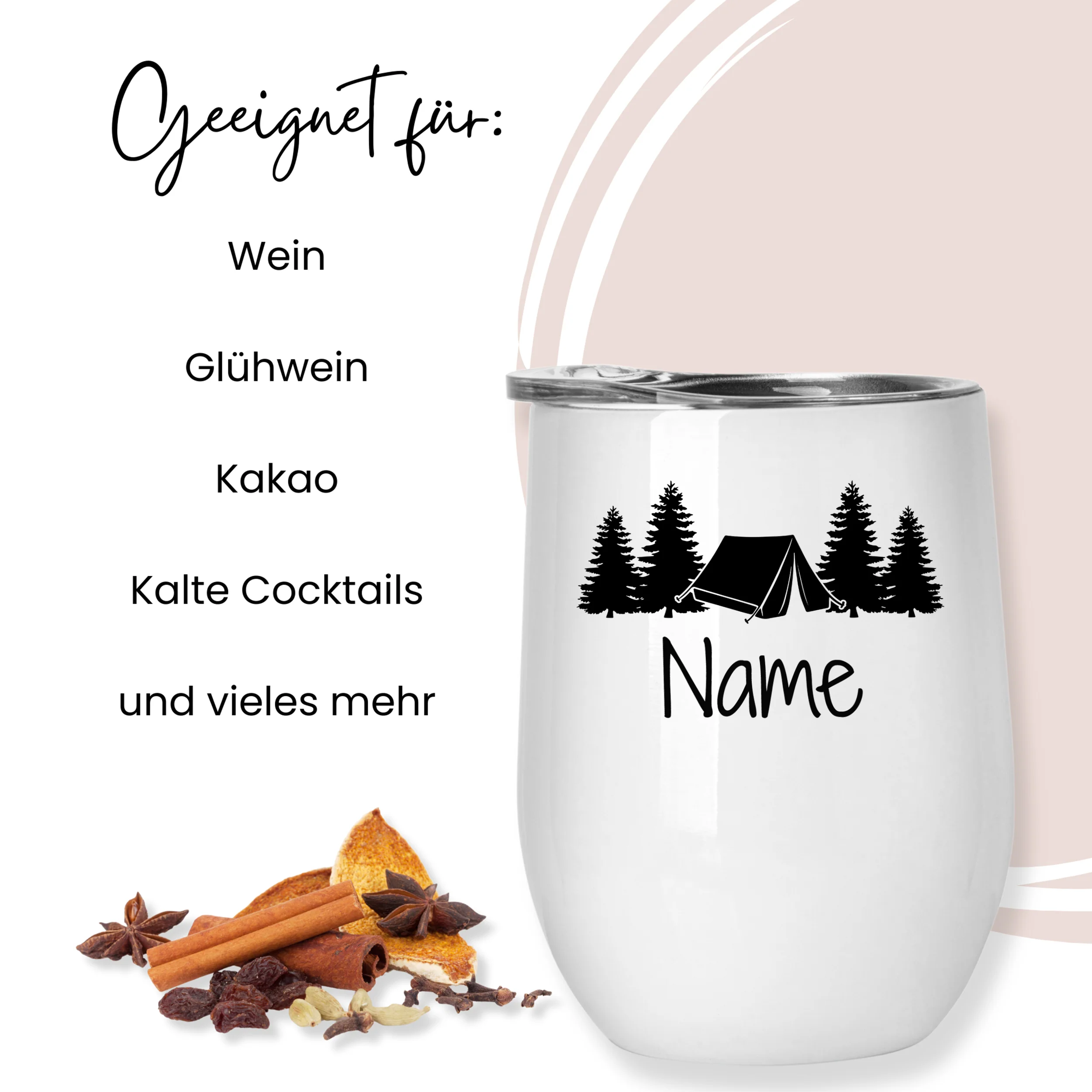 Weinbecher Set mit Camping-Motiv - Für unvergessliche Abende - Image 3